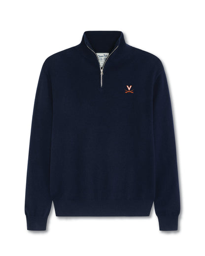 Virginia Men’s Cashmere ¼ Zip Sweater