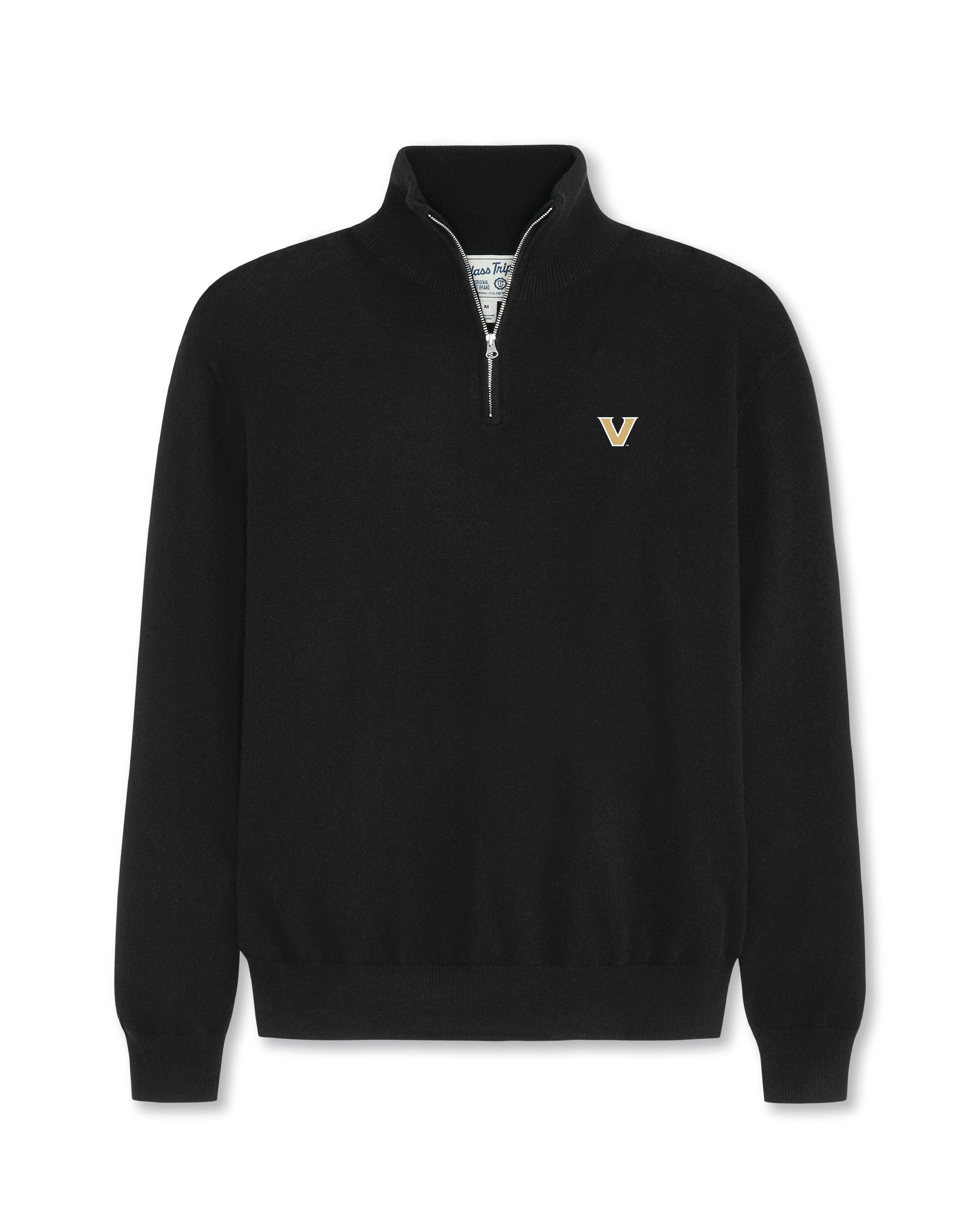 Vanderbilt Men’s Cashmere ¼ Zip Sweater