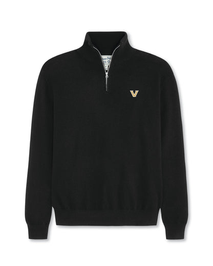Vanderbilt Men’s Cashmere ¼ Zip Sweater
