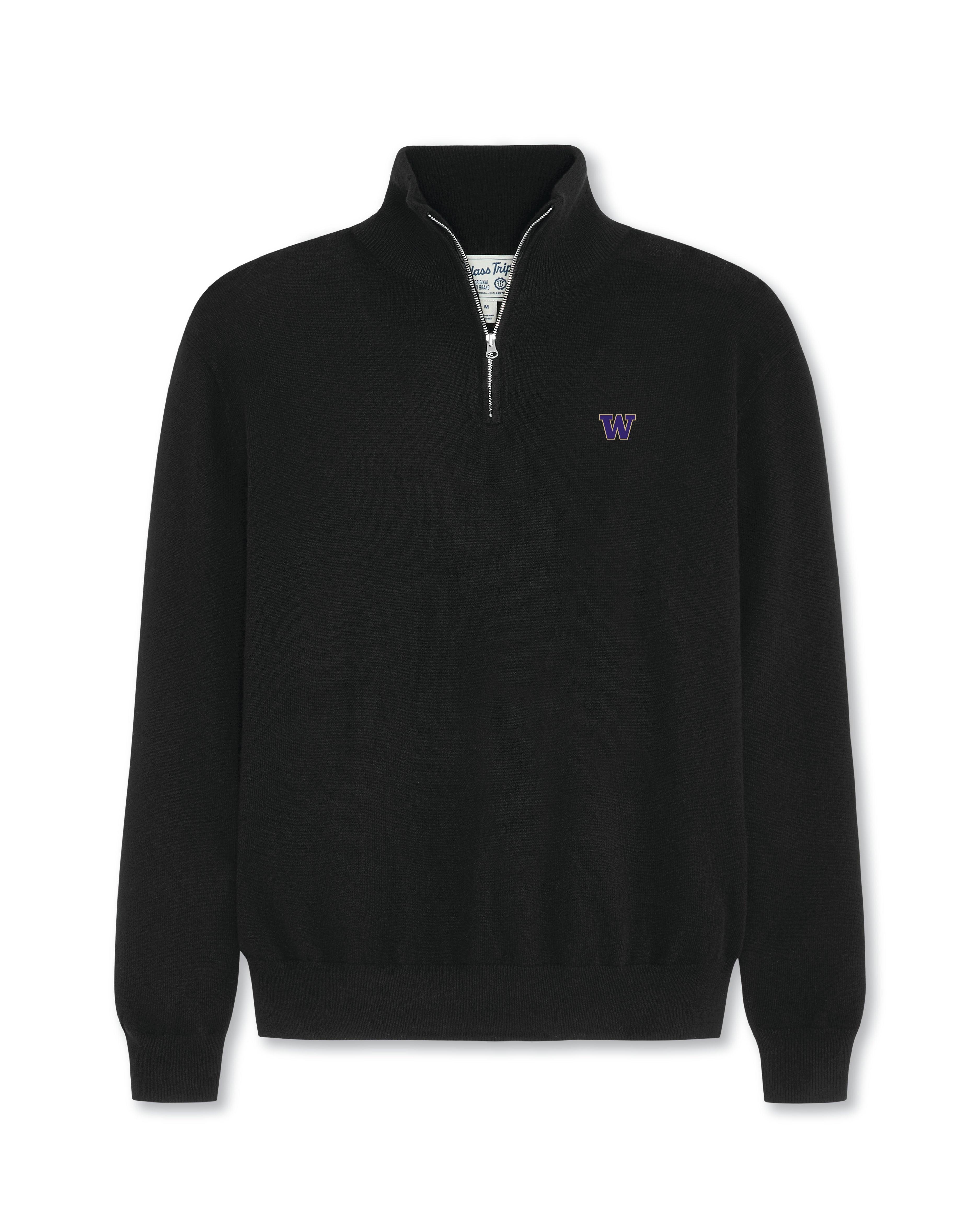 Washington Men’s Cashmere ¼ Zip Sweater