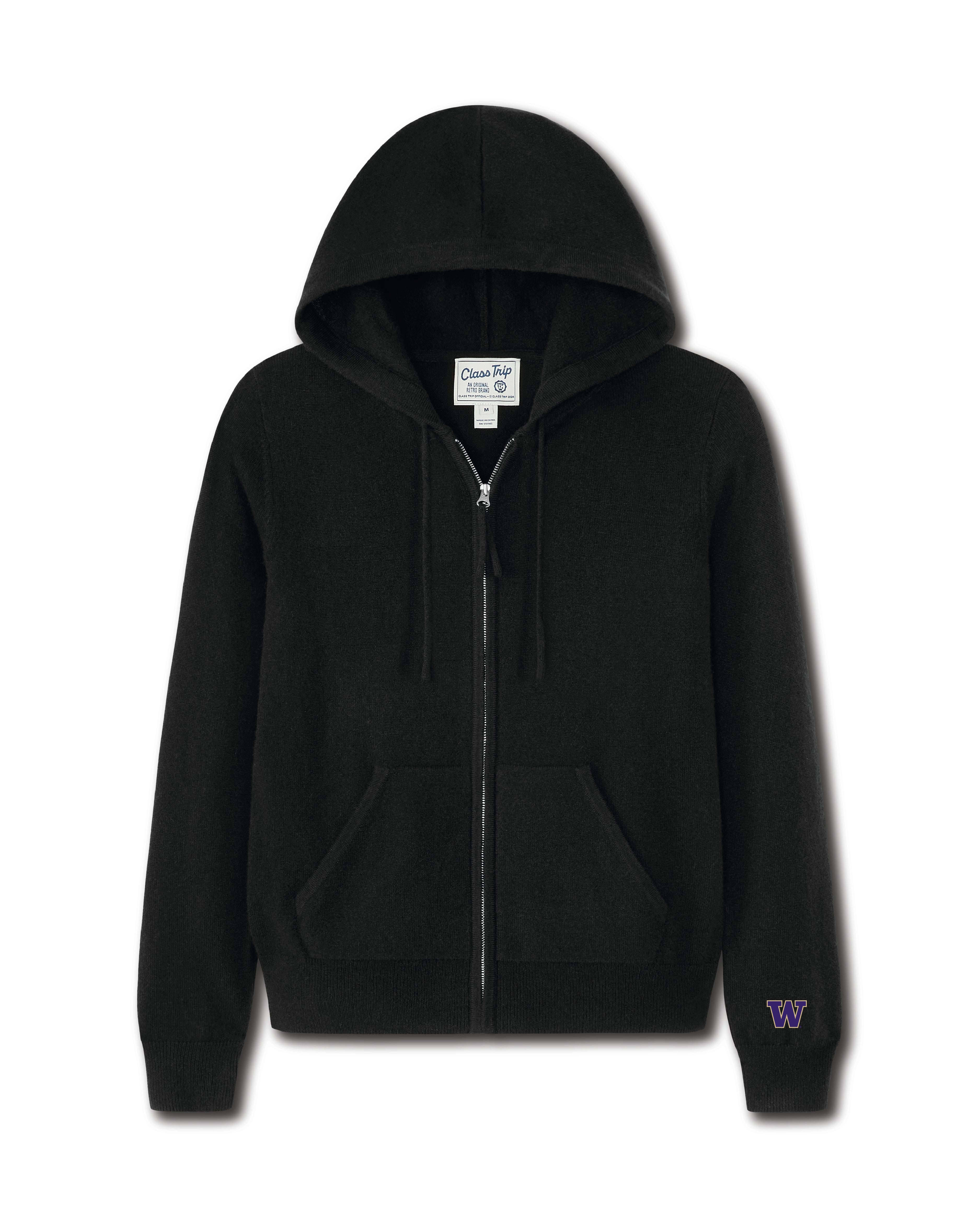 Washington Women’s Cashmere Full Zip Hoodie Sweater