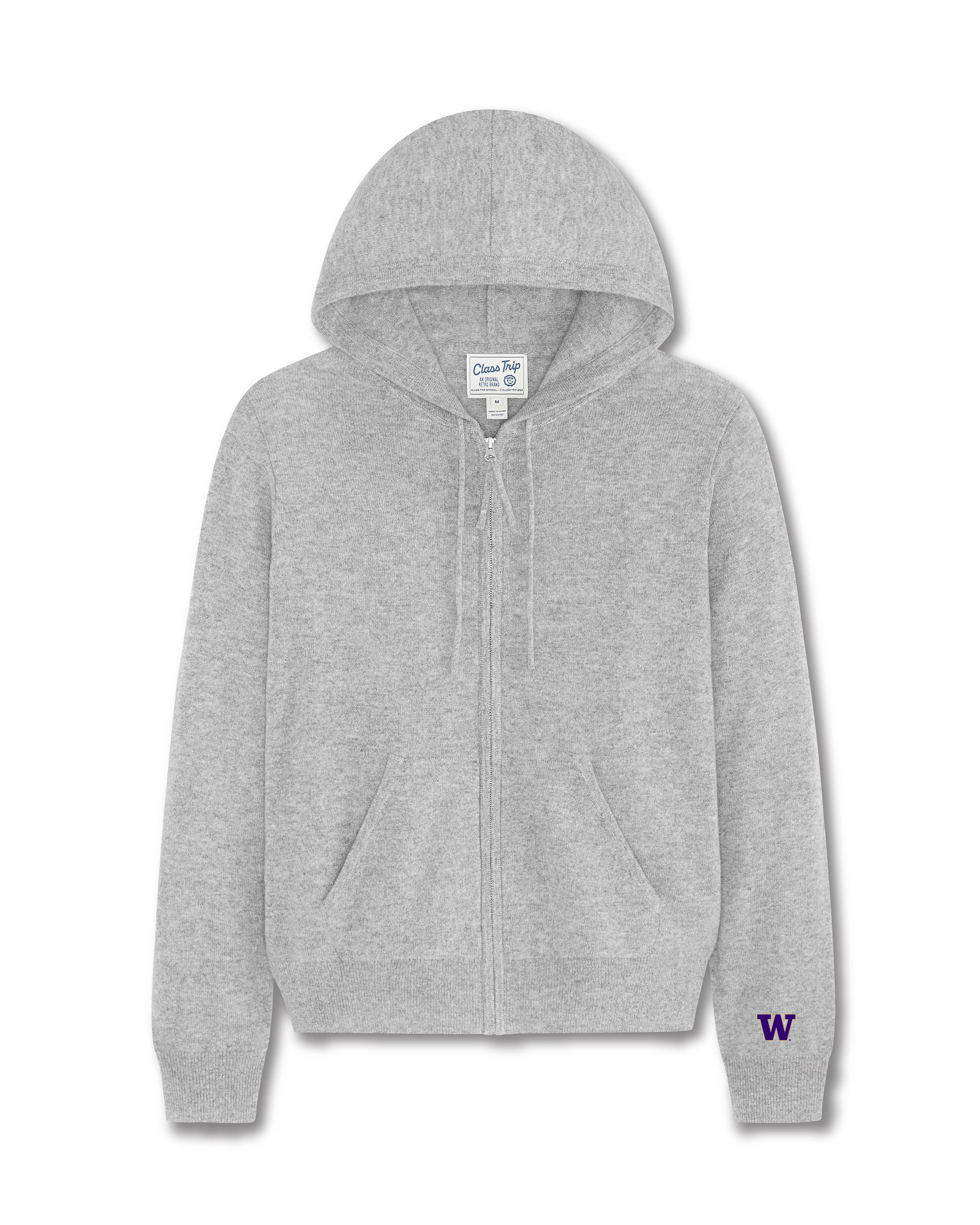 Washington Women’s Cashmere Full Zip Hoodie Sweater
