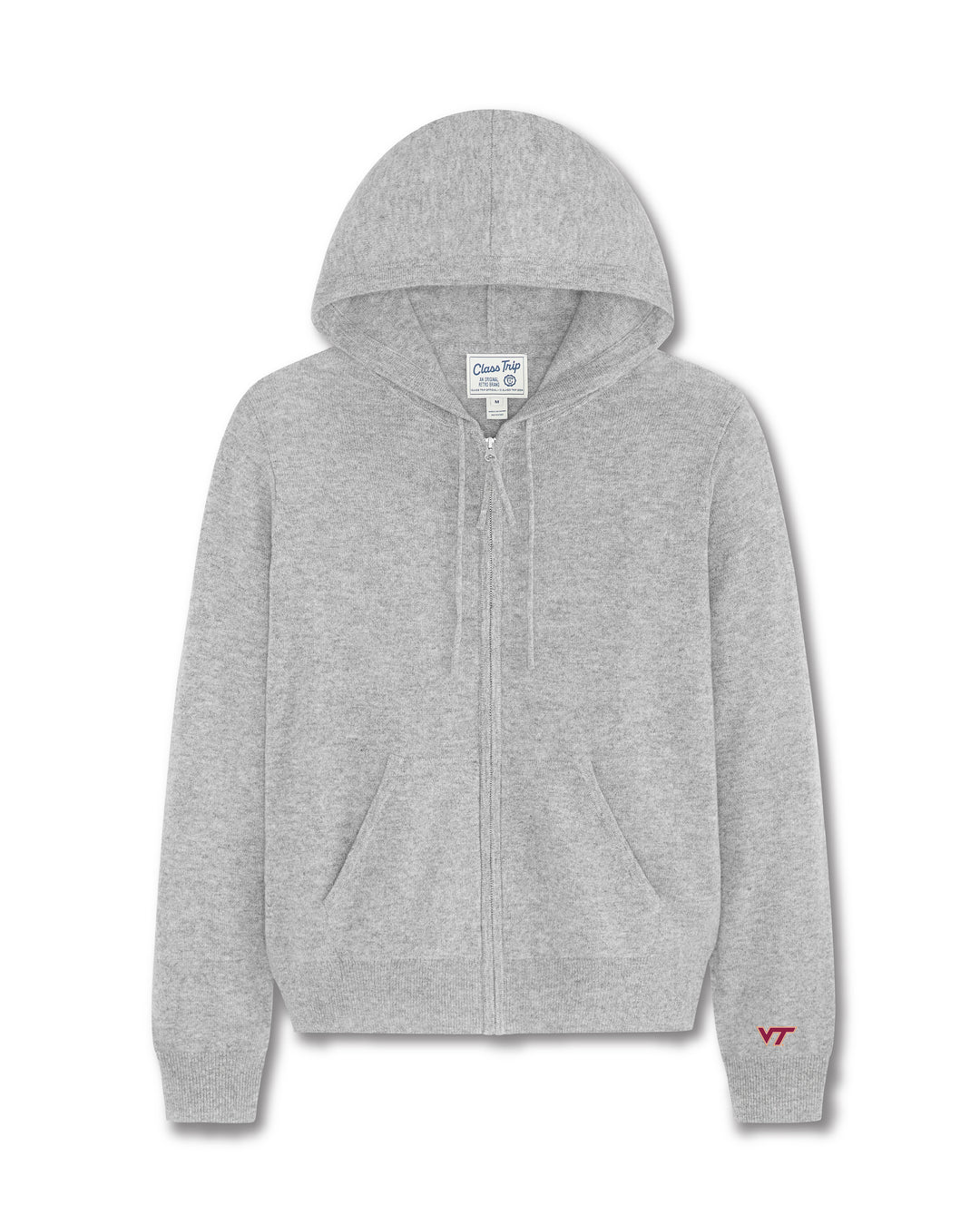 Virginia Tech Women’s Cashmere Full Zip Hoodie Sweater