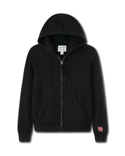 Utah Women’s Cashmere Full Zip Hoodie Sweater