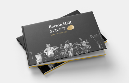Barton Hall 5/8/77 Larry Reichman concert photo book, black cover with band image, Class Trip | Officially Licensed Collegiate Apparel