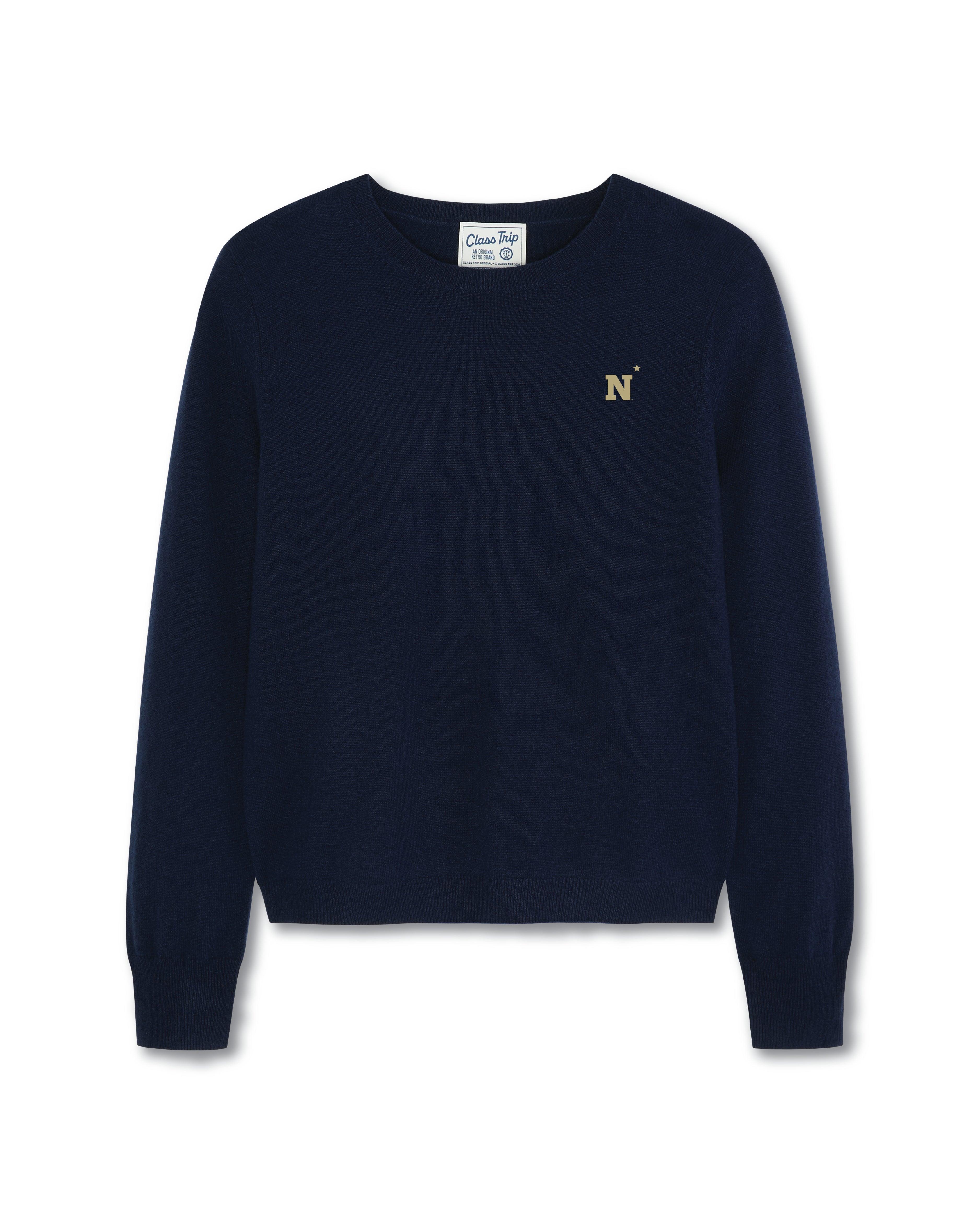 Navy Women’s Cashmere Crewneck Sweater