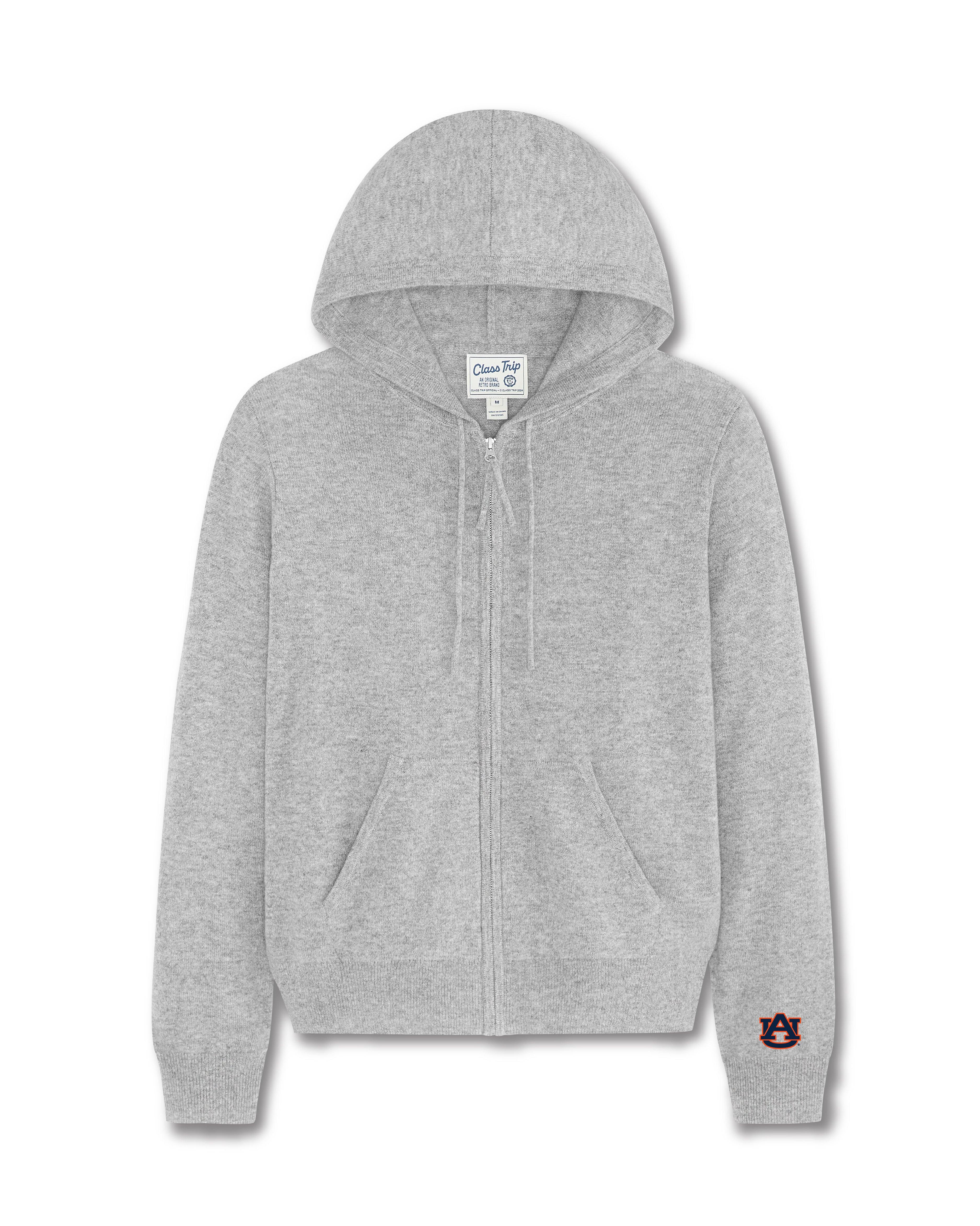 Auburn Women’s Cashmere Full Zip Hoodie Sweater