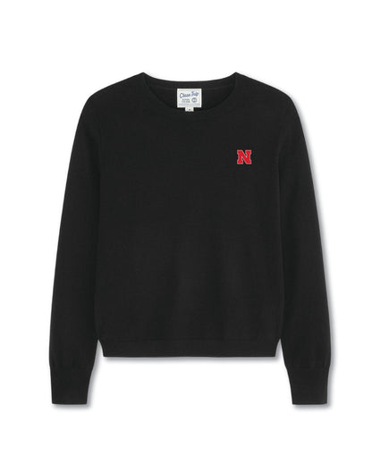 Nebraska Women’s Cashmere Crewneck Sweater