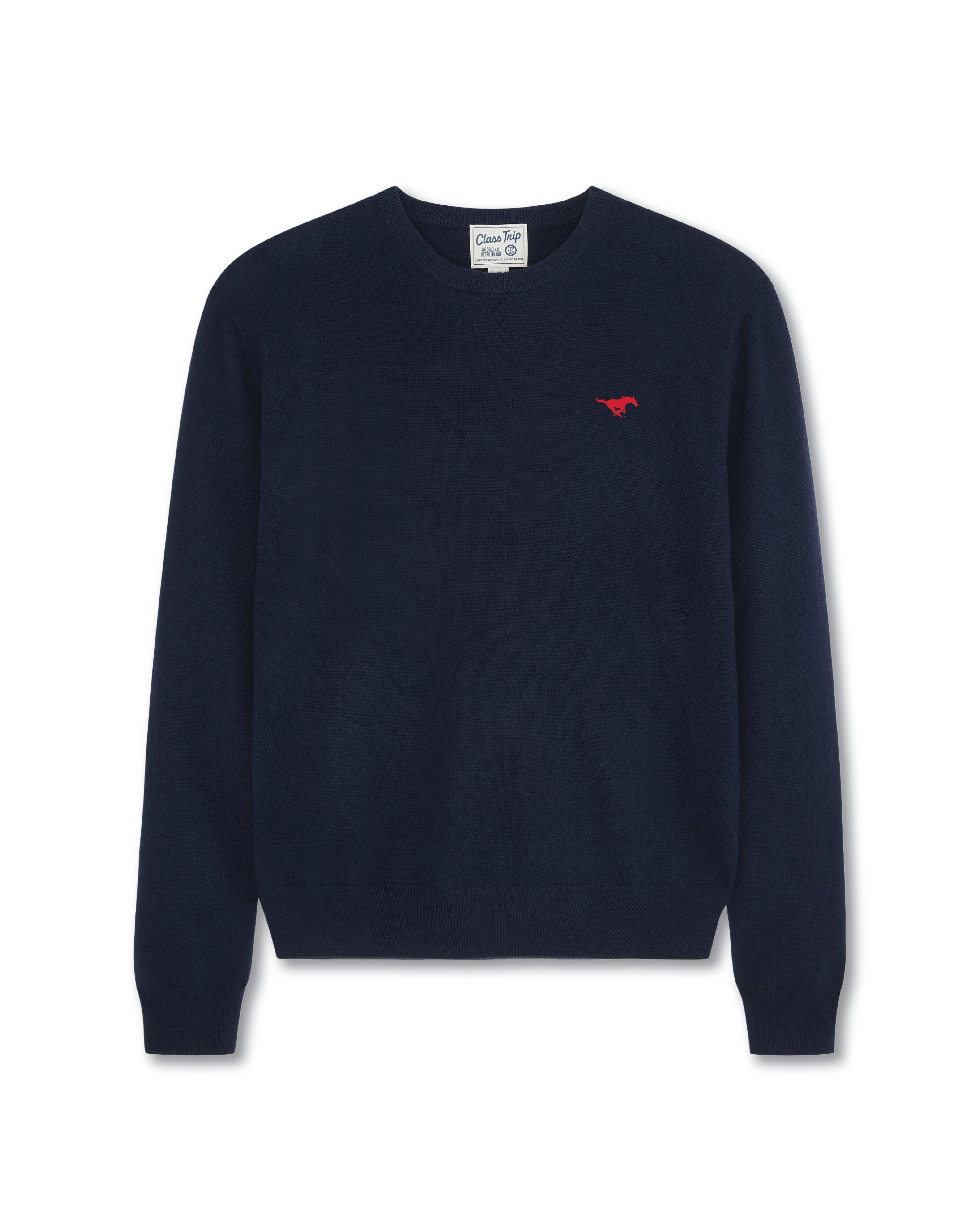 SMU Men’s Cashmere Crewneck Sweater