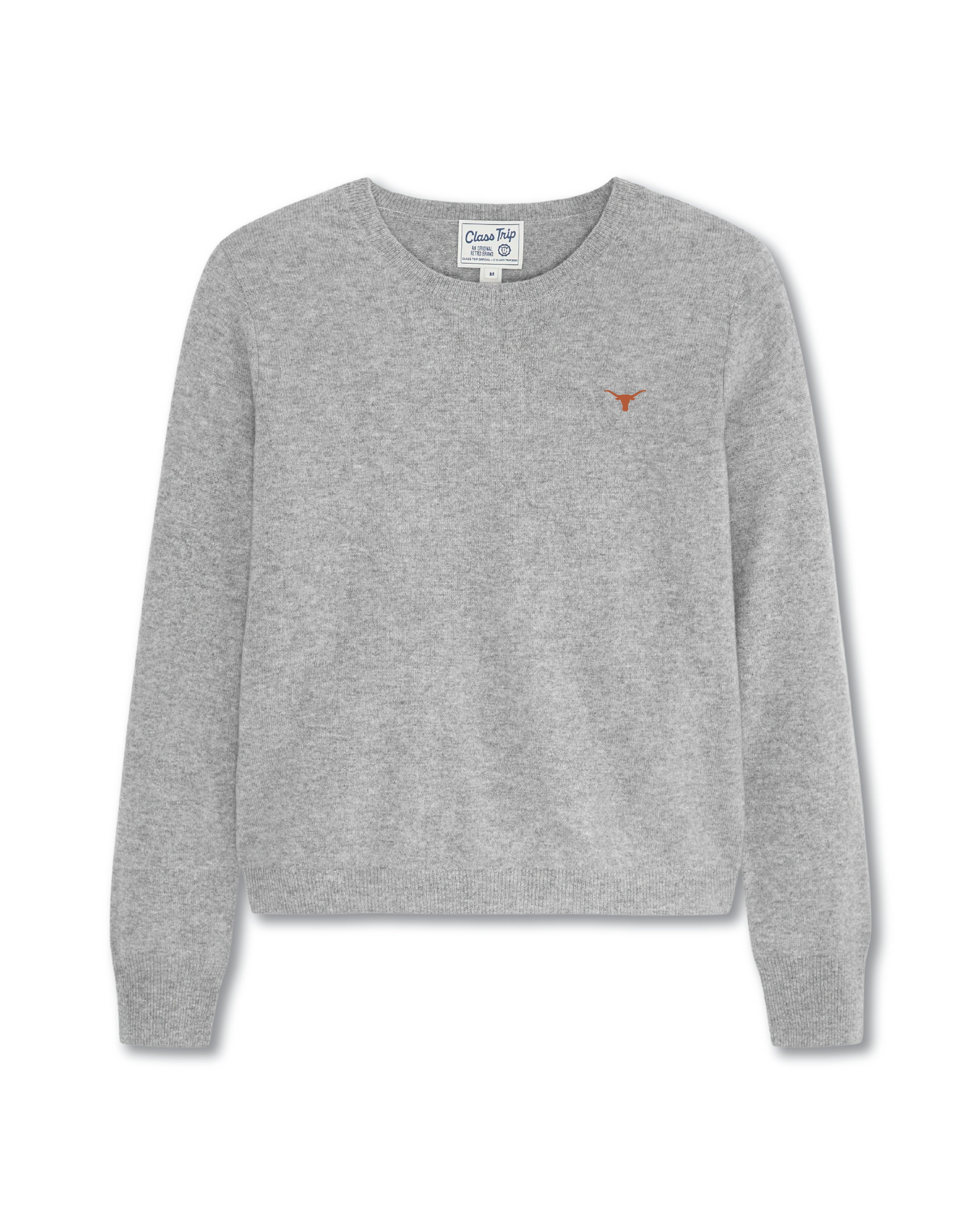 Texas Women’s Cashmere Crewneck Sweater