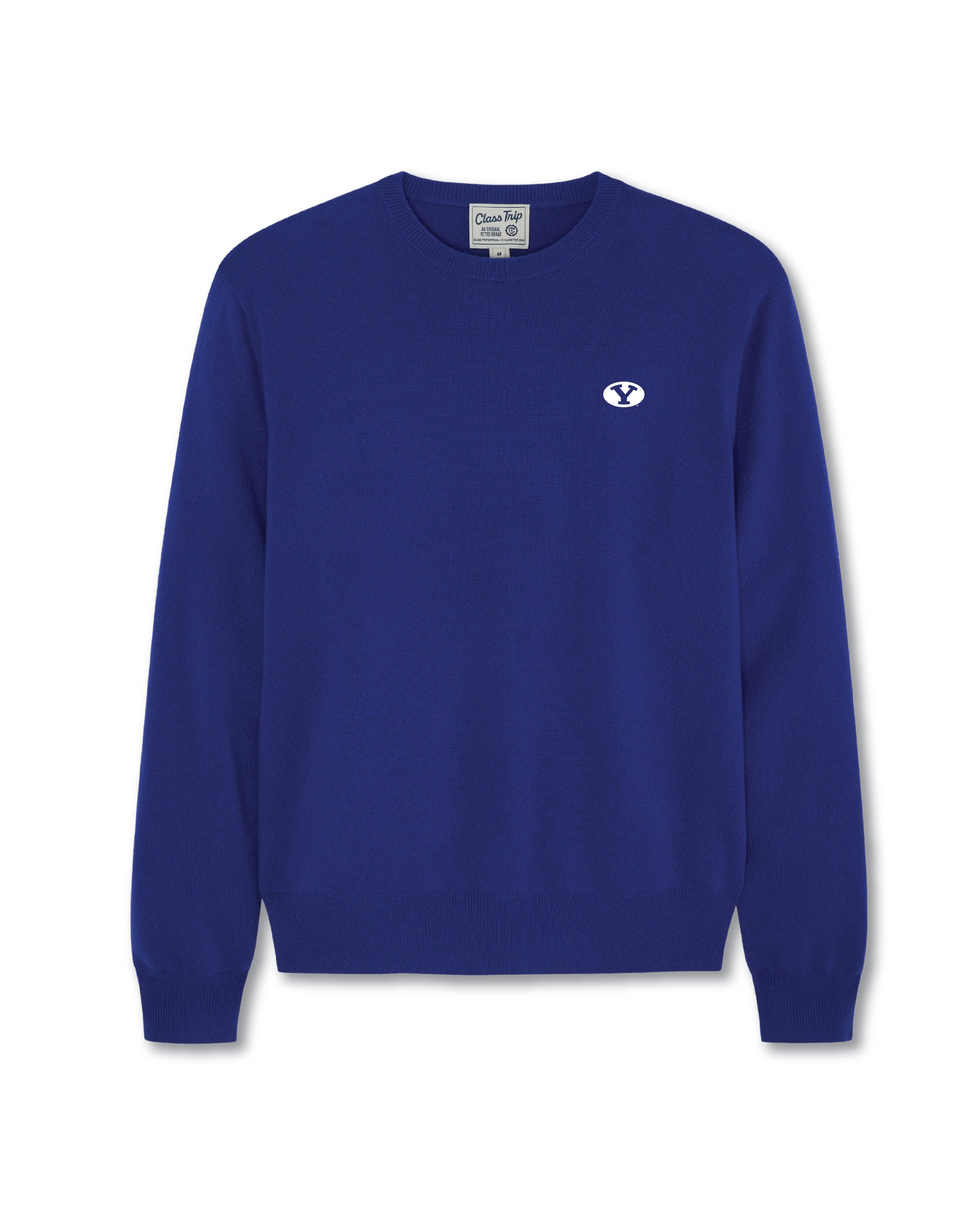BYU Men’s Cashmere Crewneck Sweater