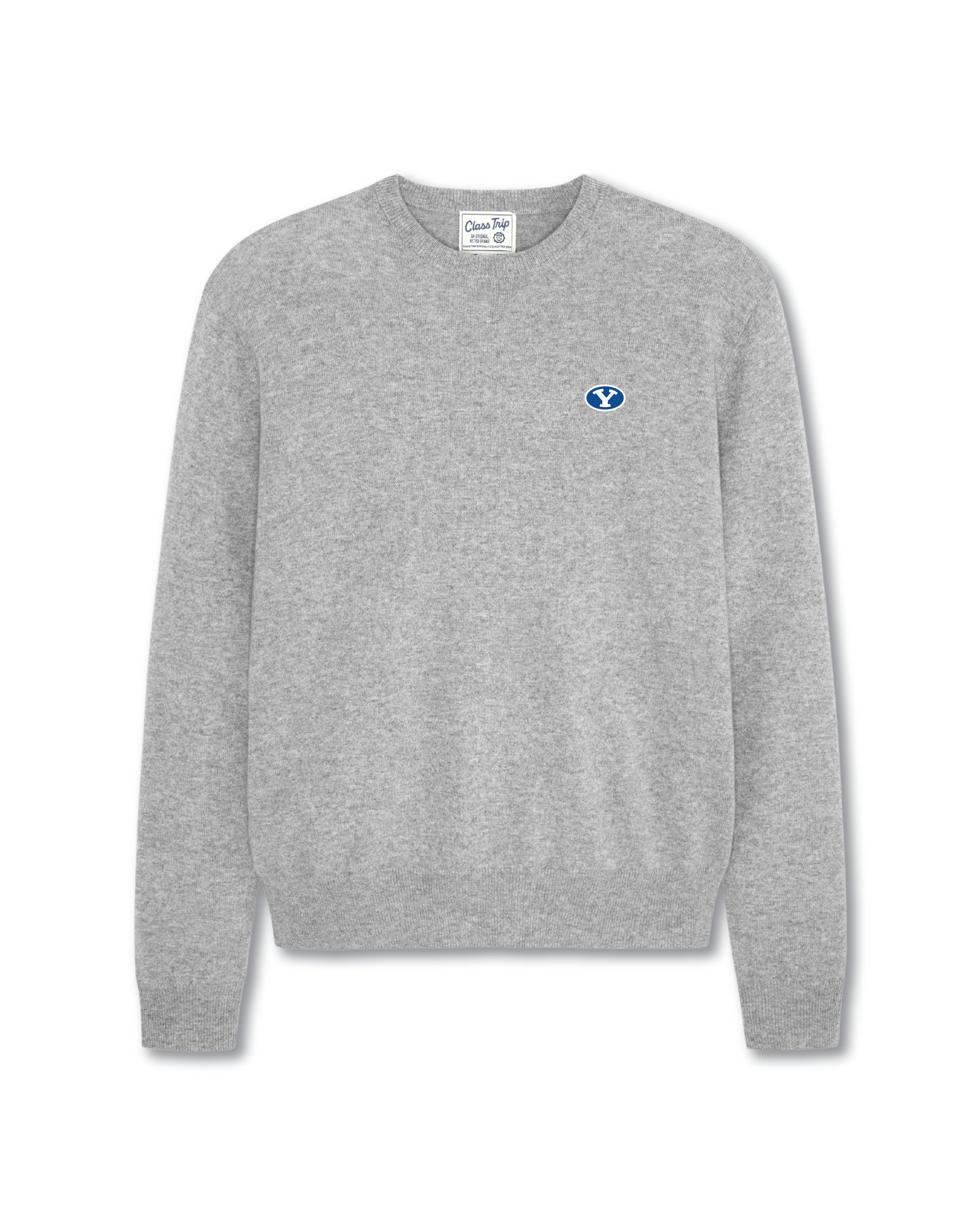 BYU Men’s Cashmere Crewneck Sweater