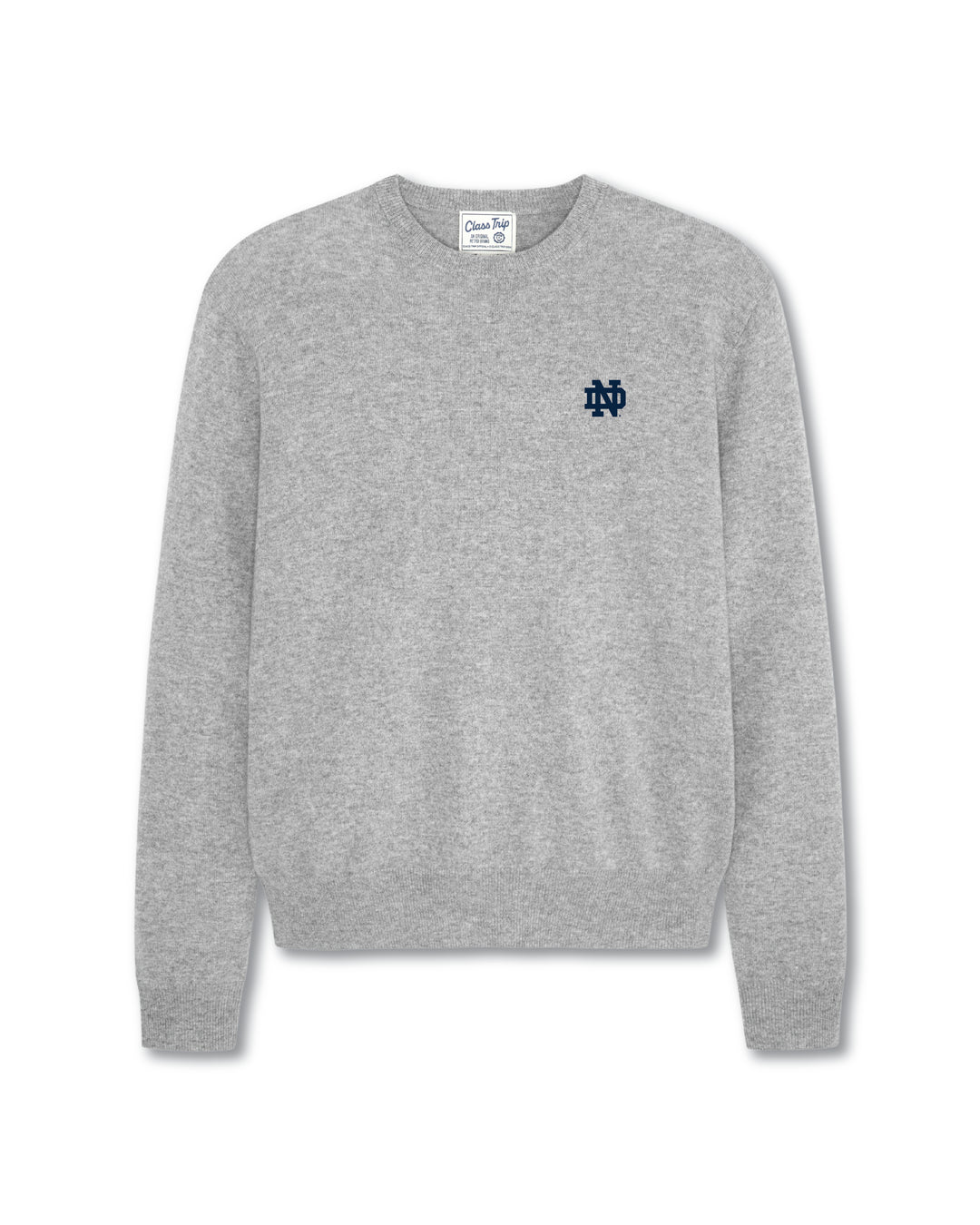 Notre Dame Men's Made in UK Crewneck Cashmere Sweater