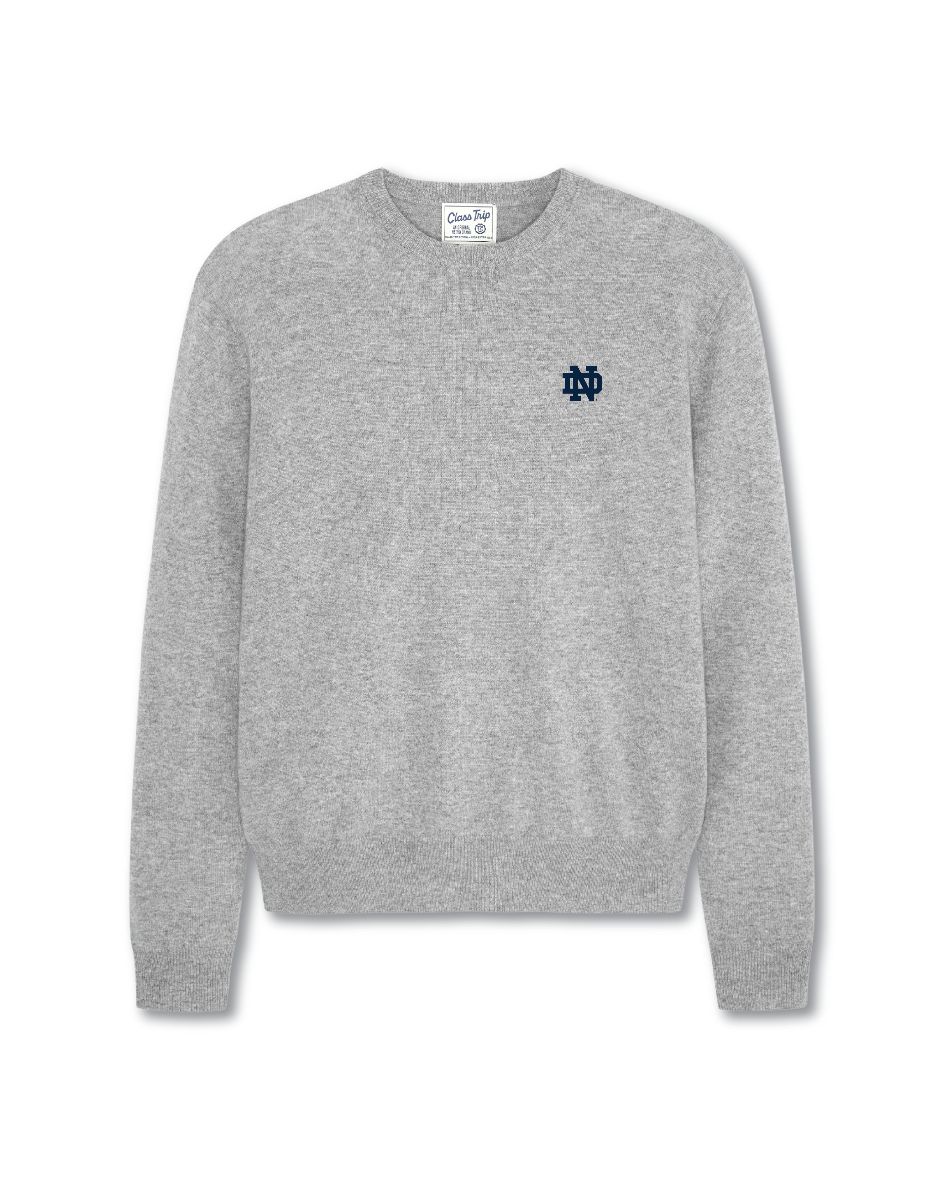 Notre Dame Men's Made in UK Crewneck Cashmere Sweater