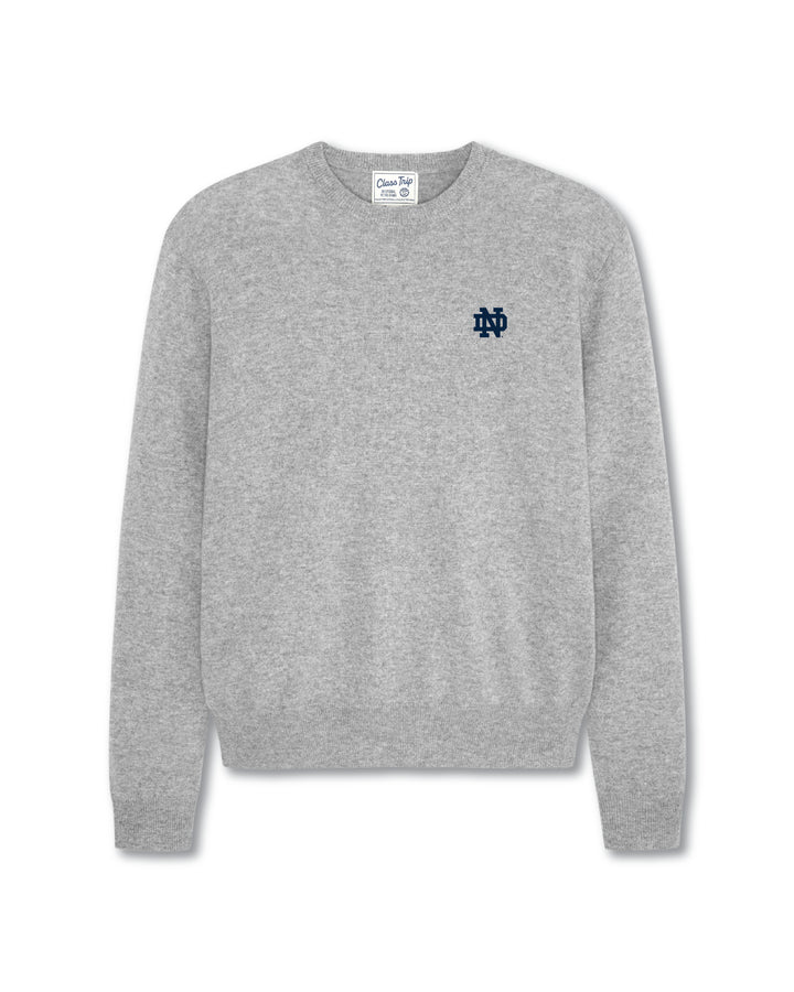 Notre Dame Men's Made in UK Crewneck Cashmere Sweater