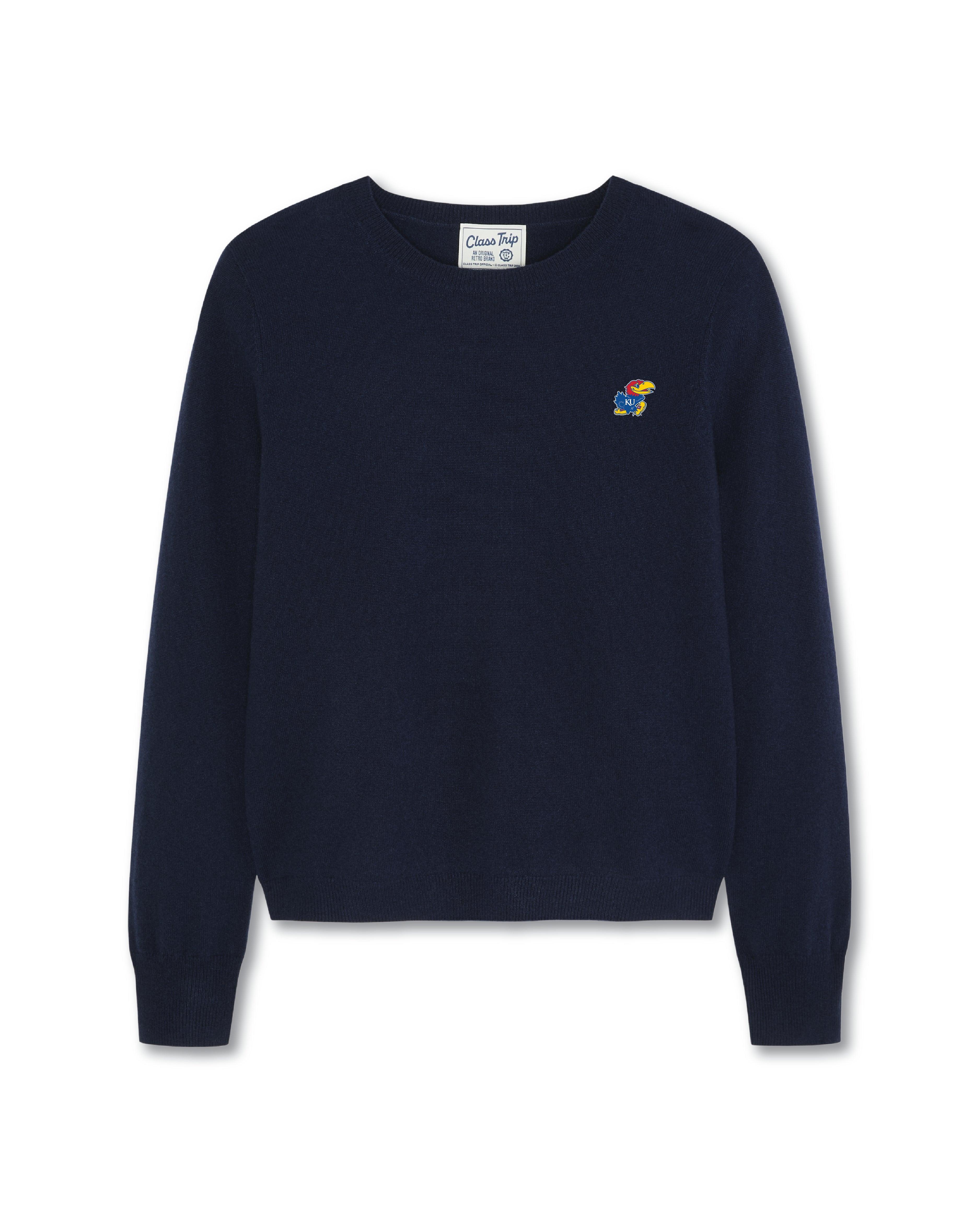 Kansas Women’s Cashmere Crewneck Sweater
