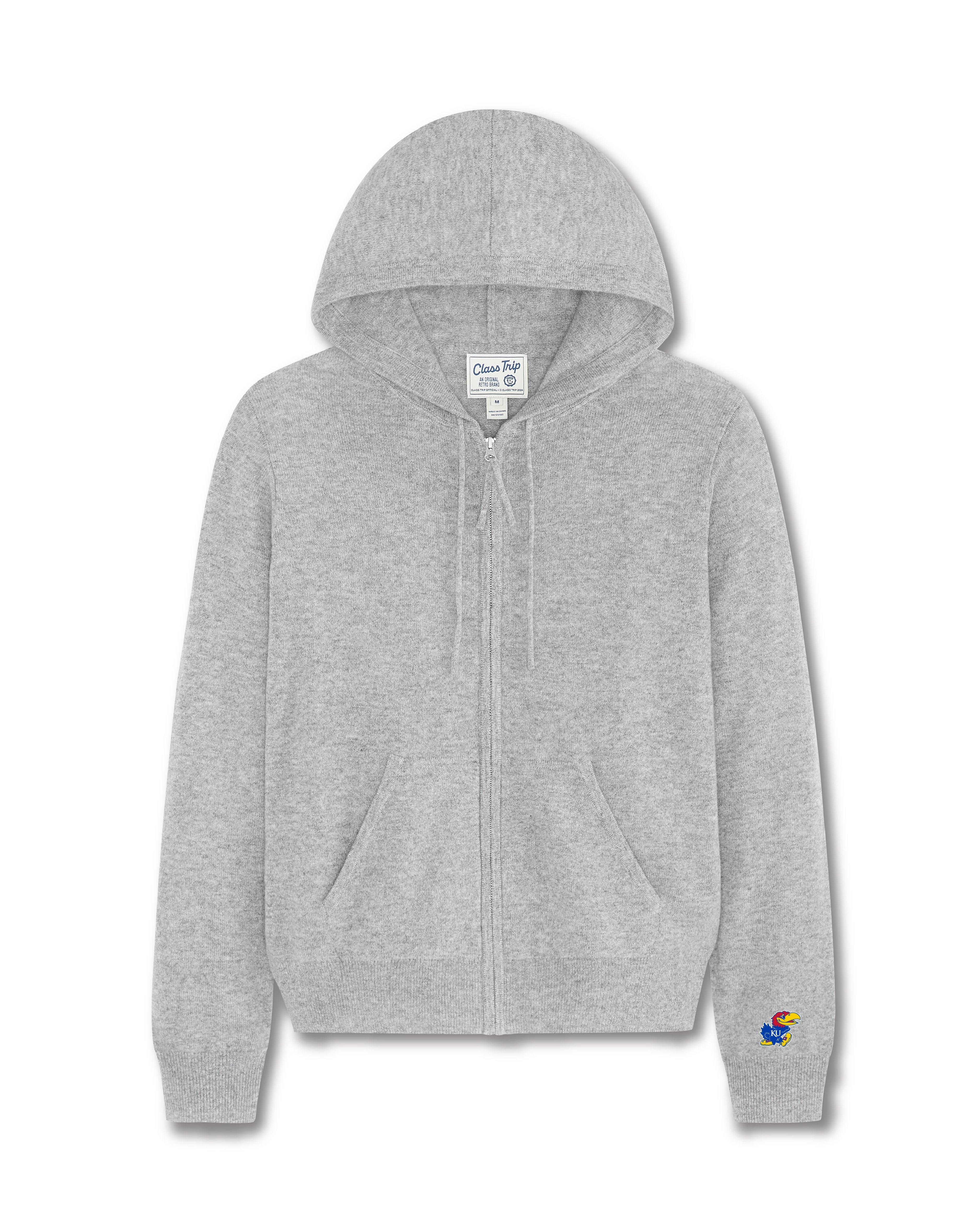 Kansas Women’s Cashmere Full Zip Hoodie Sweater