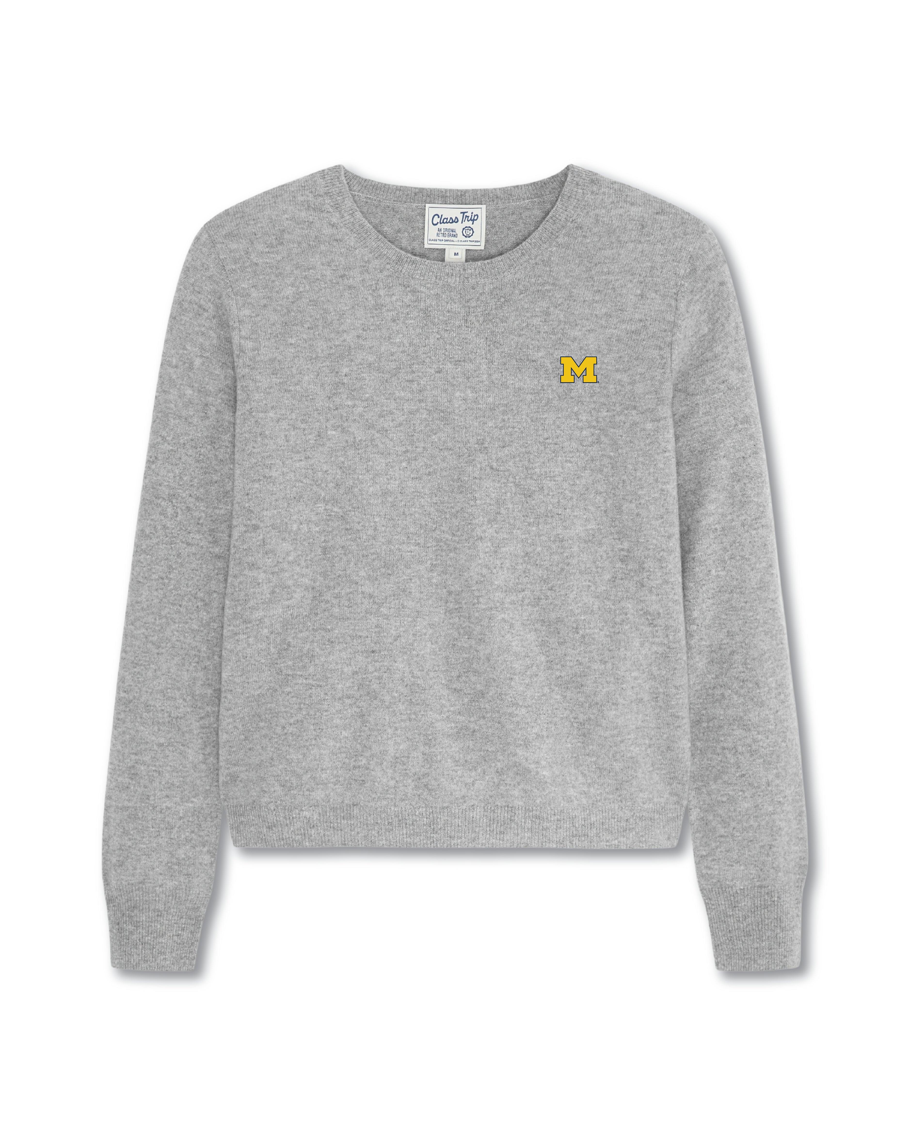 Michigan Women’s Cashmere Crewneck Sweater