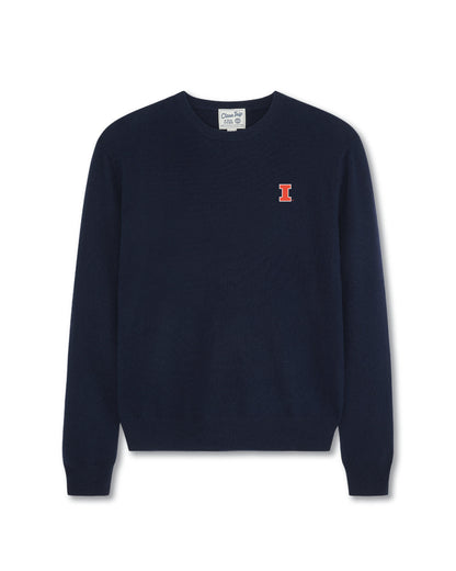 Illinois Men’s Cashmere Crewneck Sweater