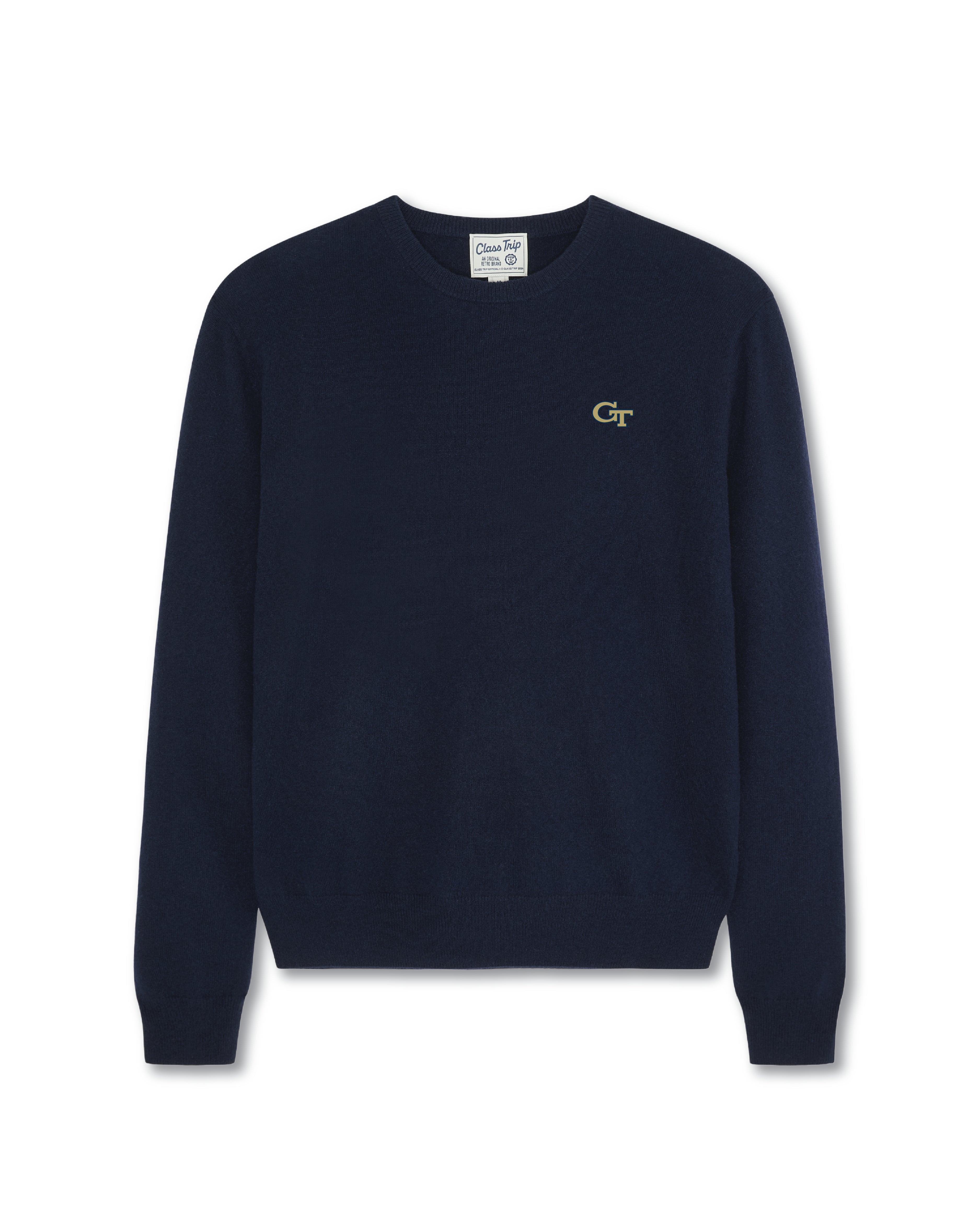 Georgia Tech Men’s Cashmere Crewneck Sweater