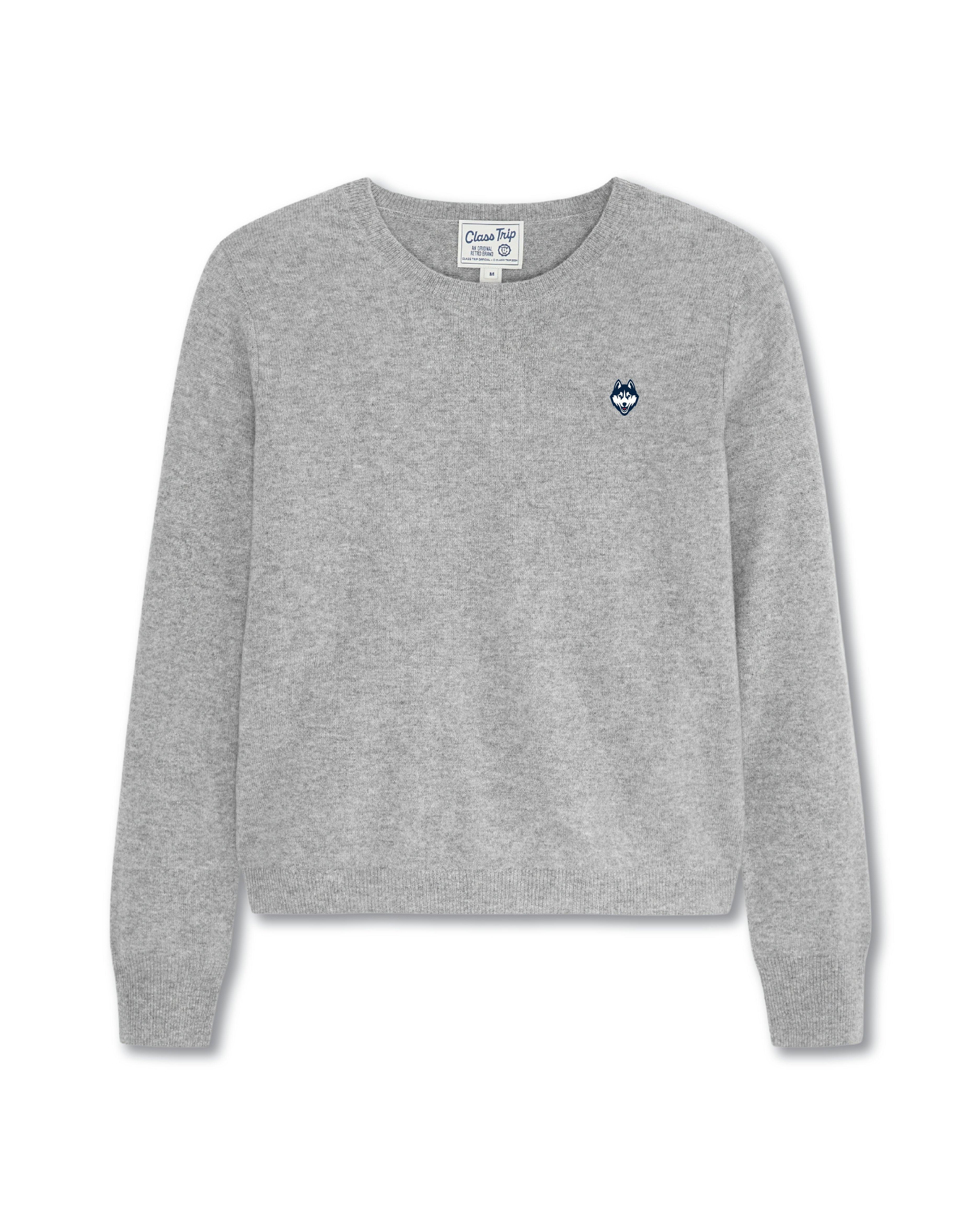 UCONN Women’s Cashmere Crewneck Sweater