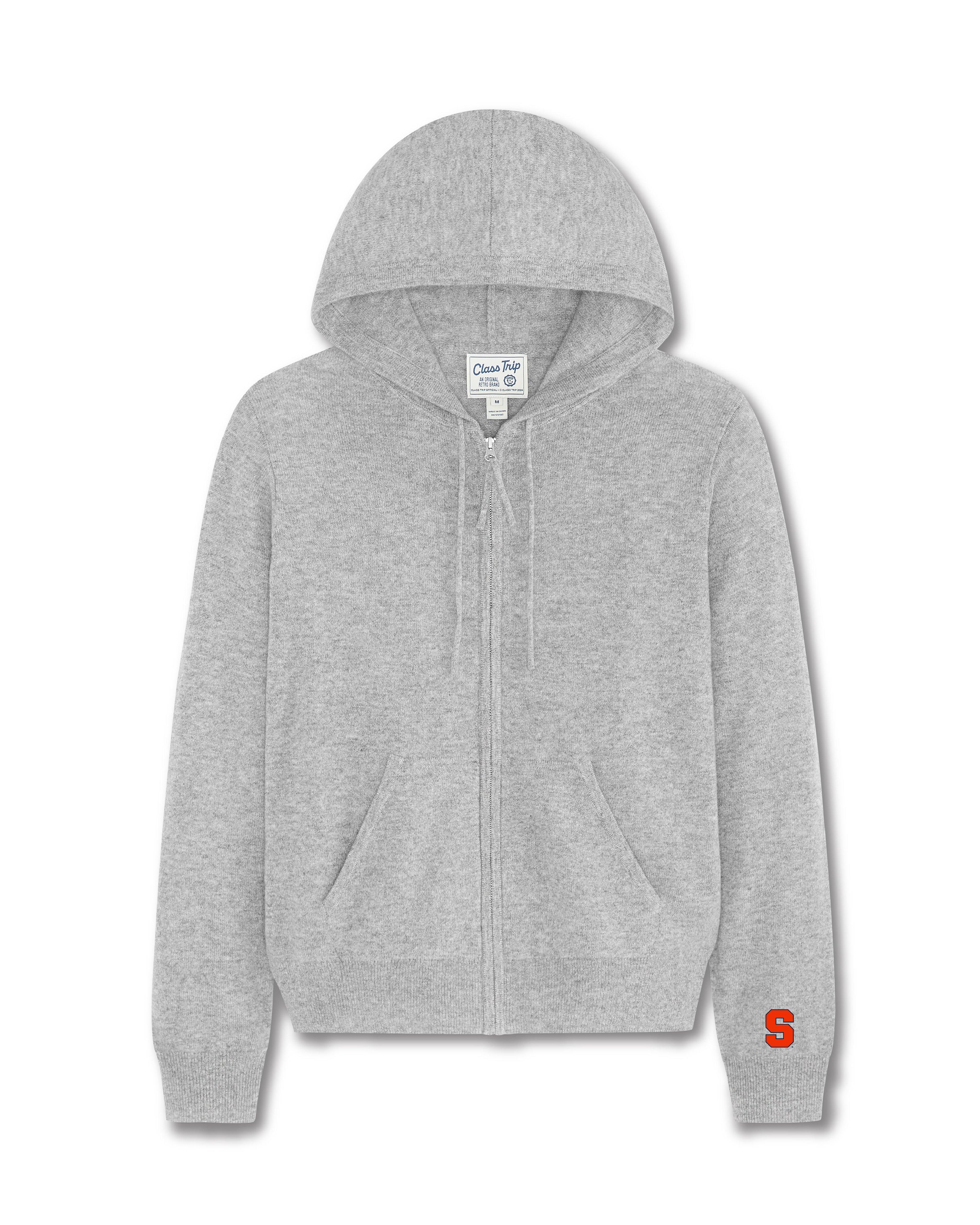 Syracuse Women’s Cashmere Full Zip Hoodie Sweater