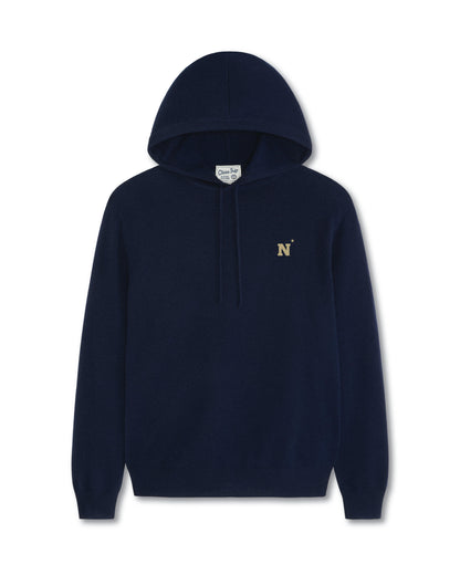 Navy Men’s Cashmere Pullover Hoodie