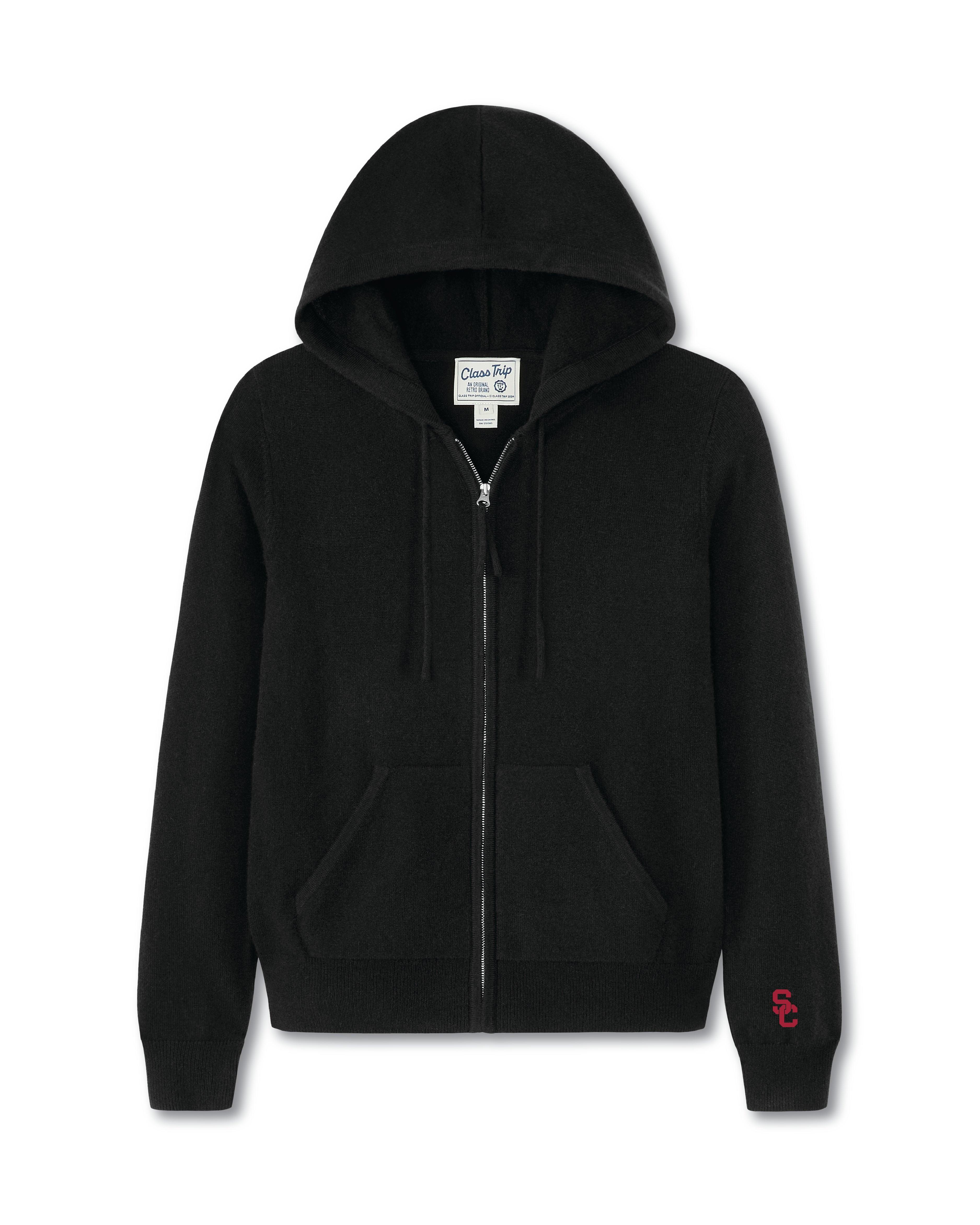 Southern Cal Women’s Cashmere Full Zip Hoodie Sweater