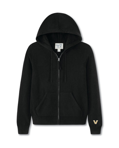 Vanderbilt Women’s Cashmere Full Zip Hoodie Sweater