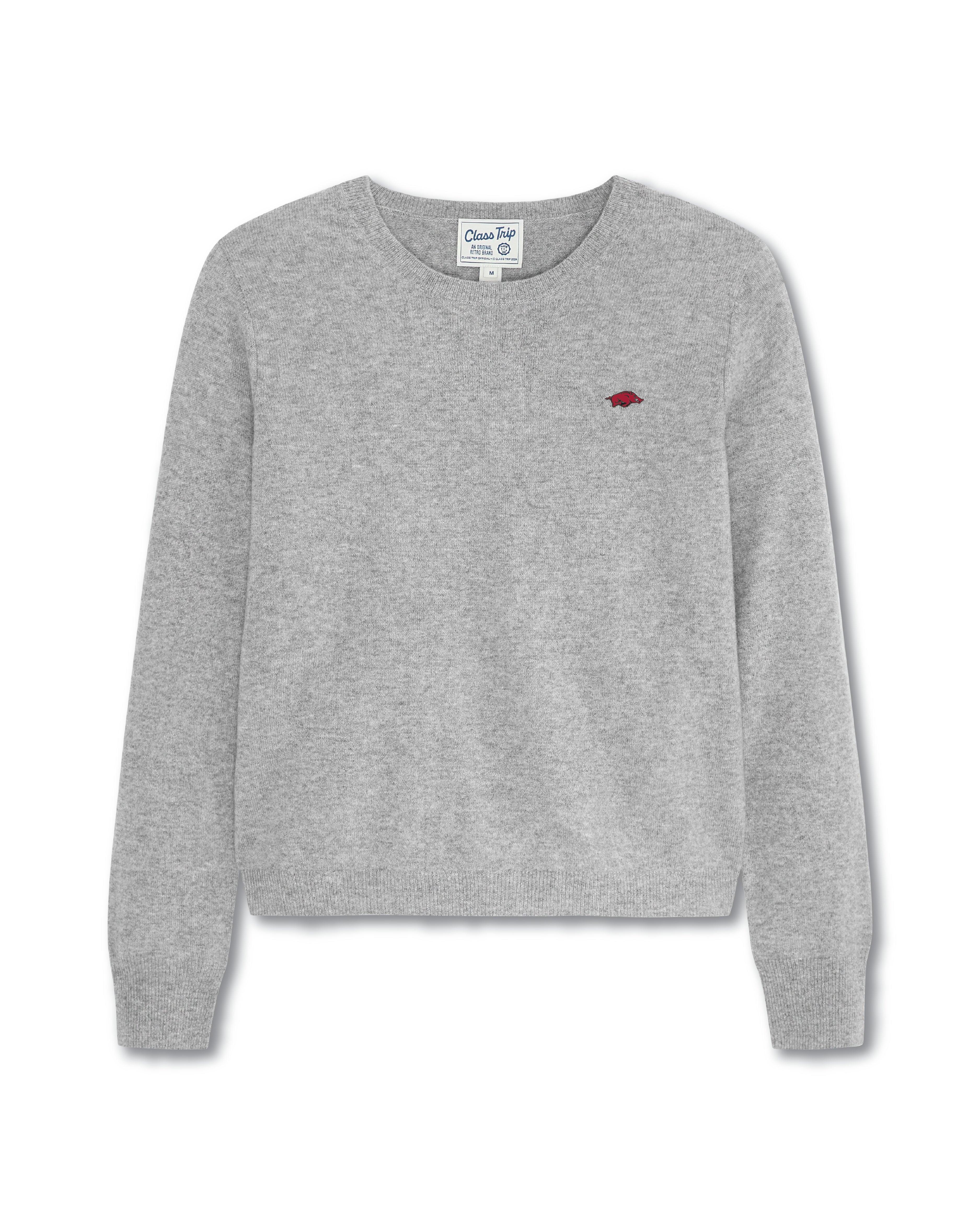 Arkansas Women’s Cashmere Crewneck Sweater
