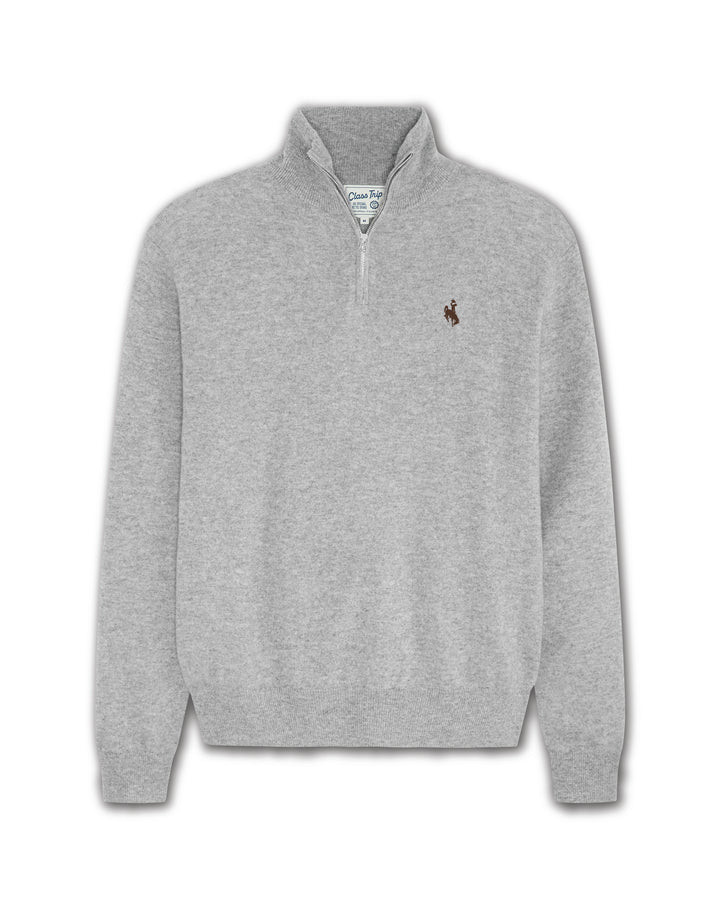 Wyoming Men’s Cashmere ¼ Zip Sweater