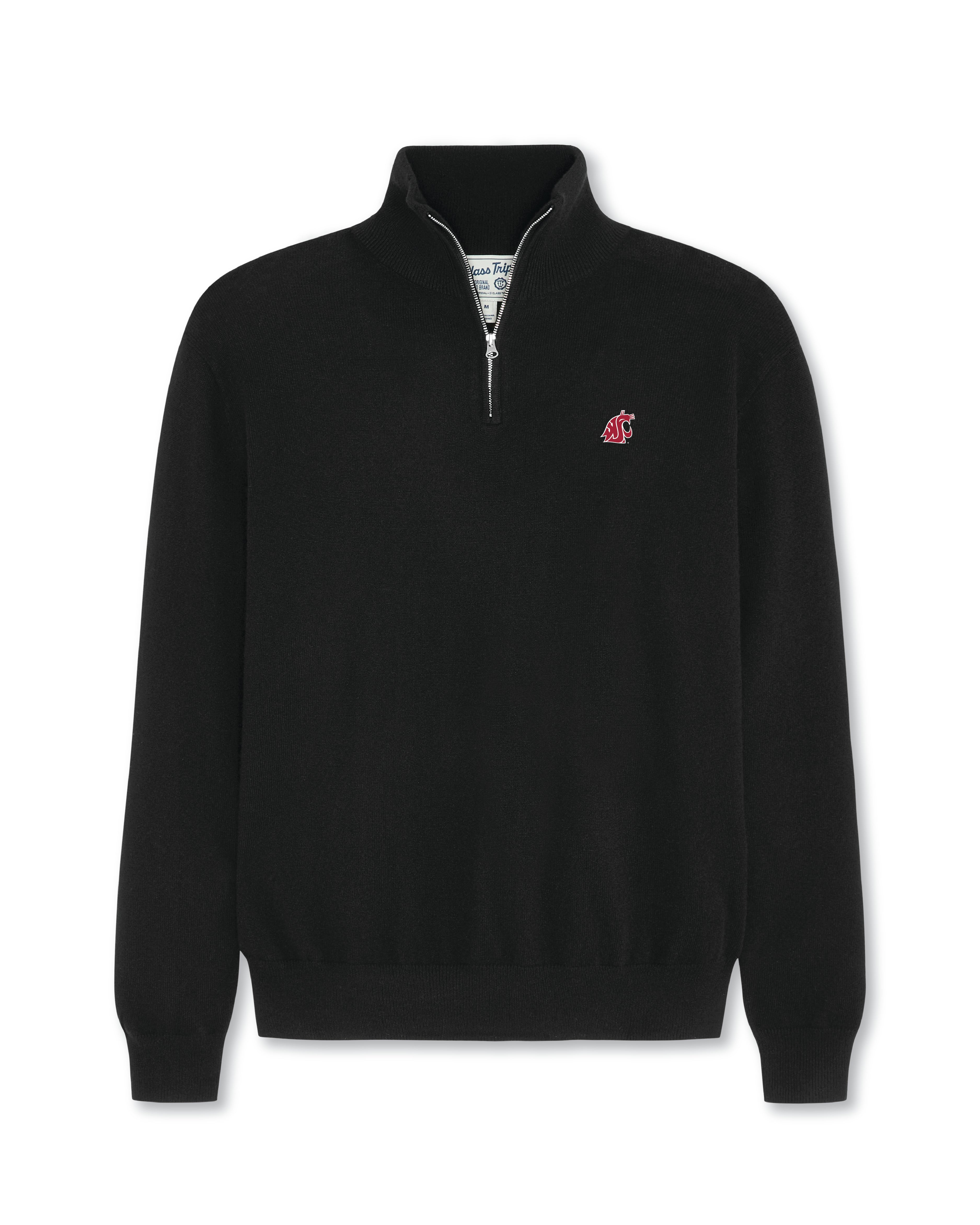 Washington State Men’s Cashmere ¼ Zip Sweater