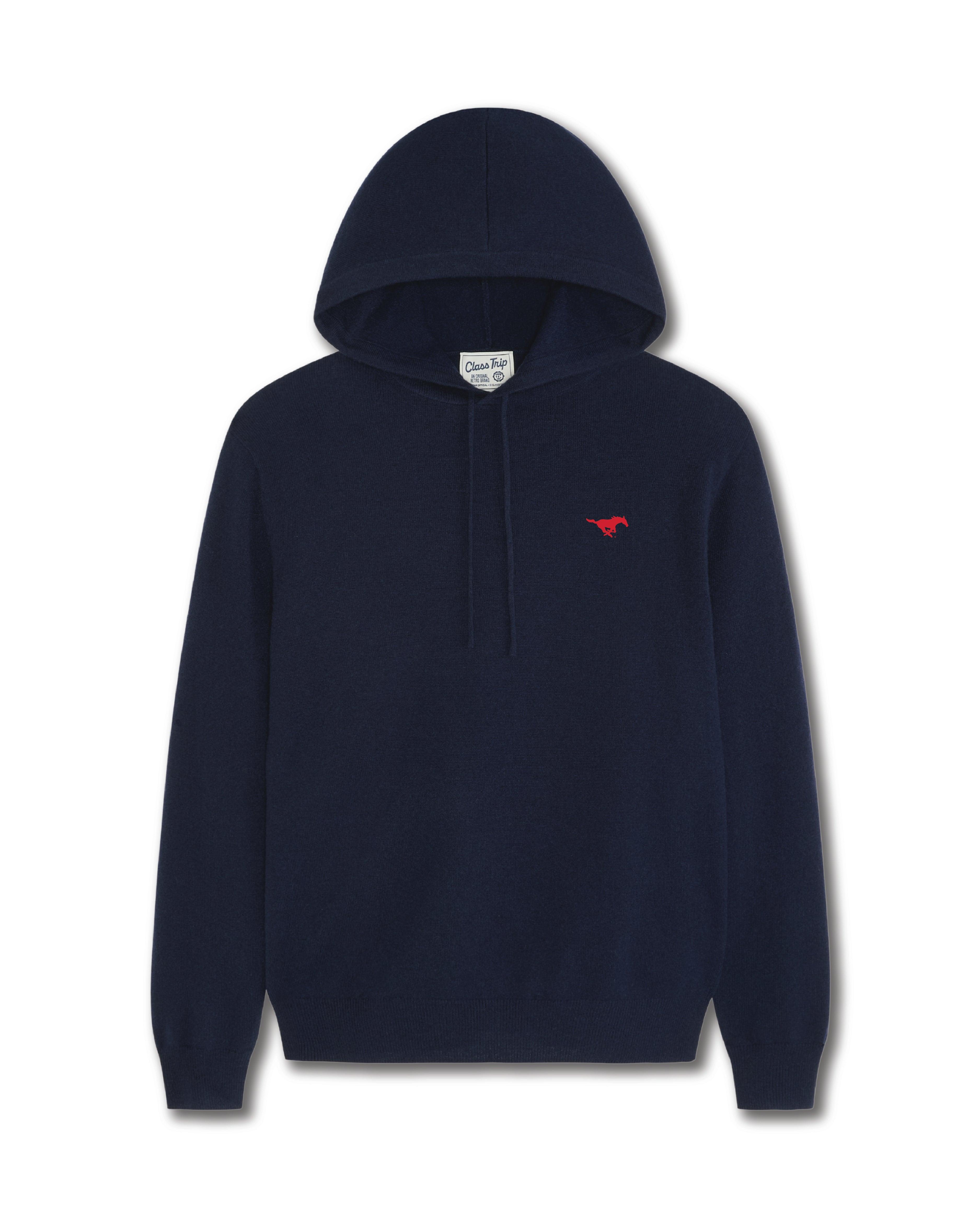 SMU Men’s Cashmere Pullover Hoodie