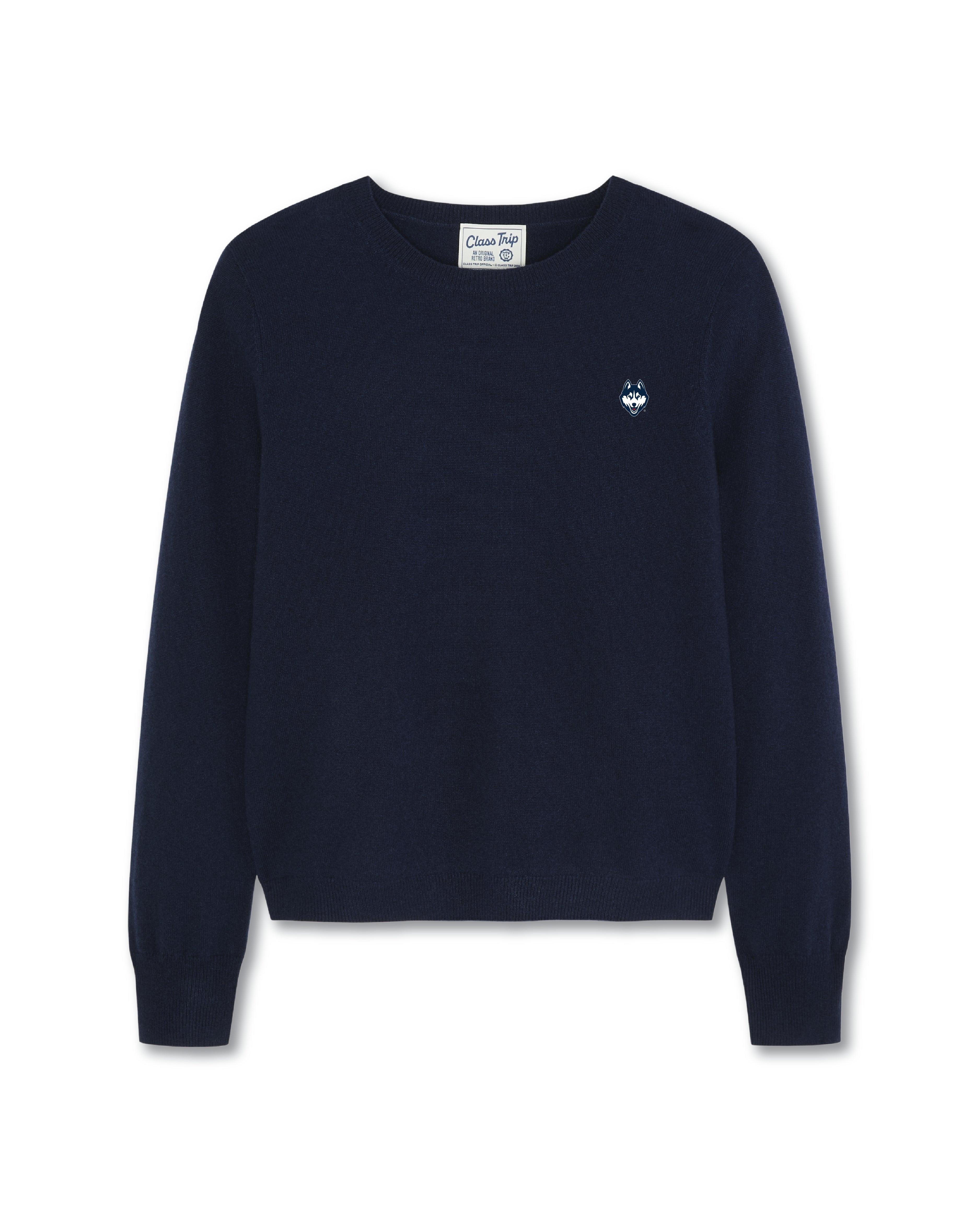 UCONN Women’s Cashmere Crewneck Sweater