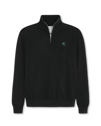 Michigan State Men’s Cashmere ¼ Zip Sweater