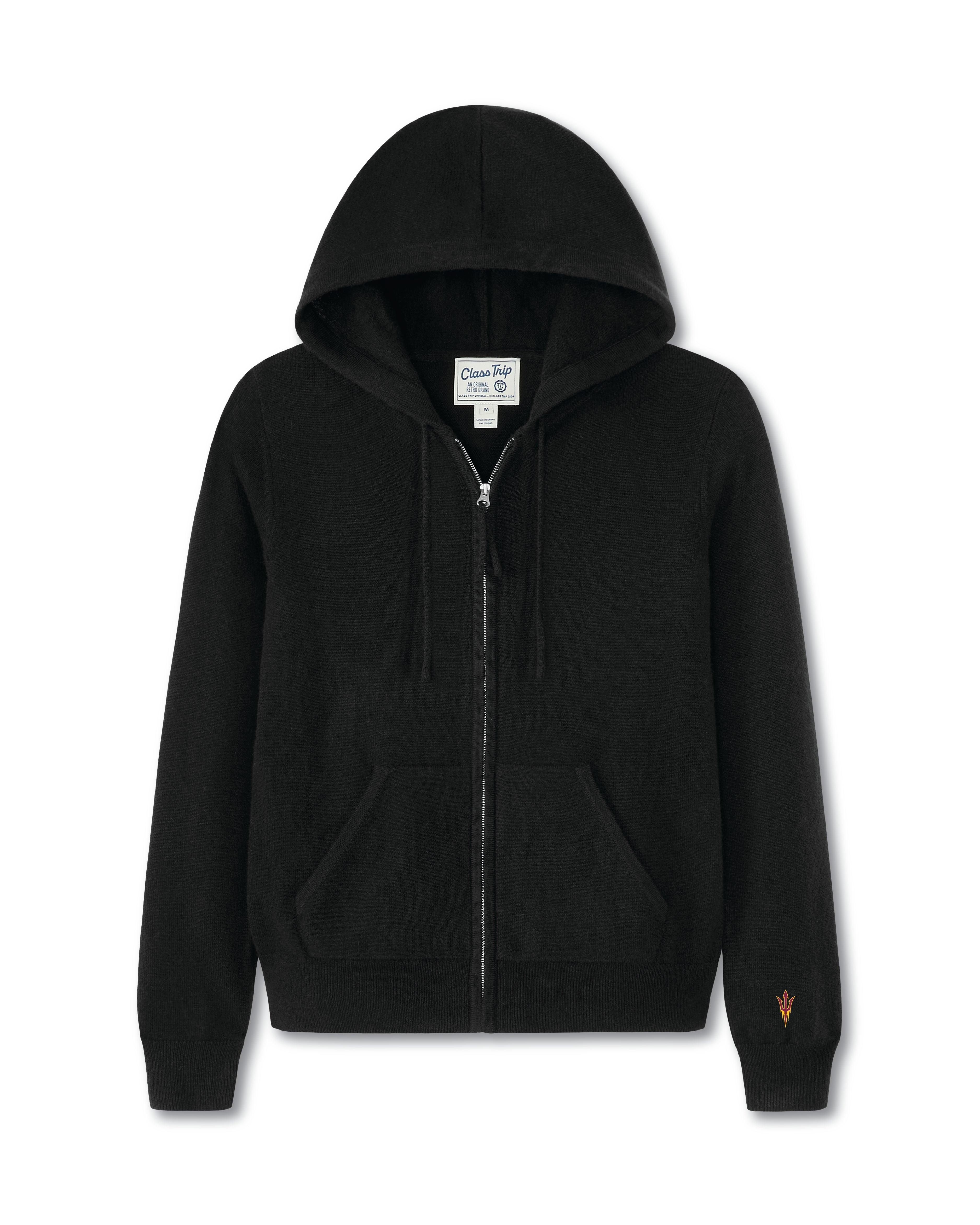 Arizona State Women’s Cashmere Full Zip Hoodie Sweater