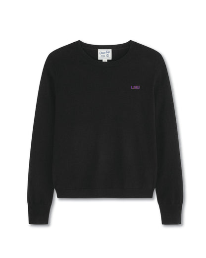 LSU Women’s Cashmere Crewneck Sweater