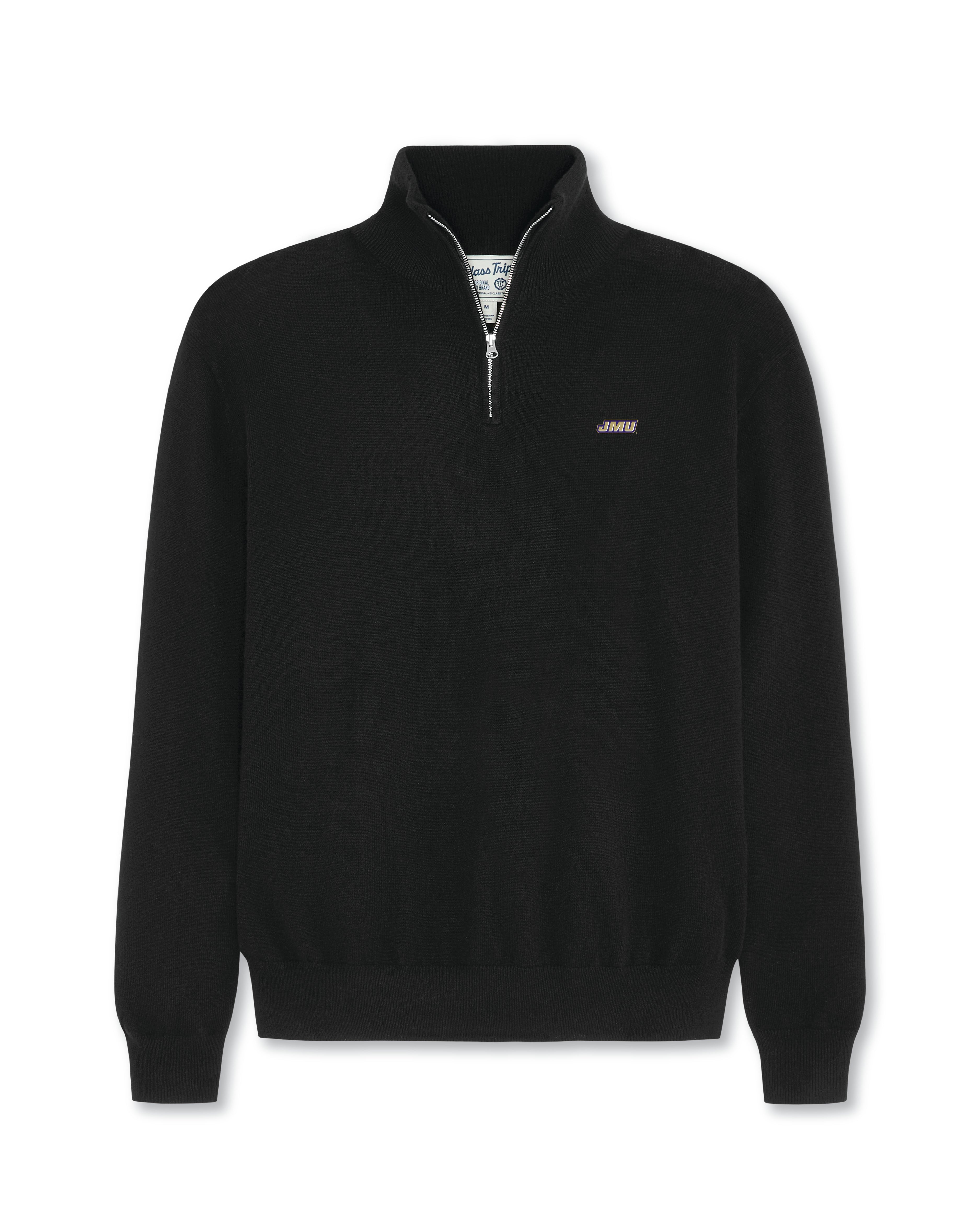James Madison University Men’s Cashmere ¼ Zip Sweater