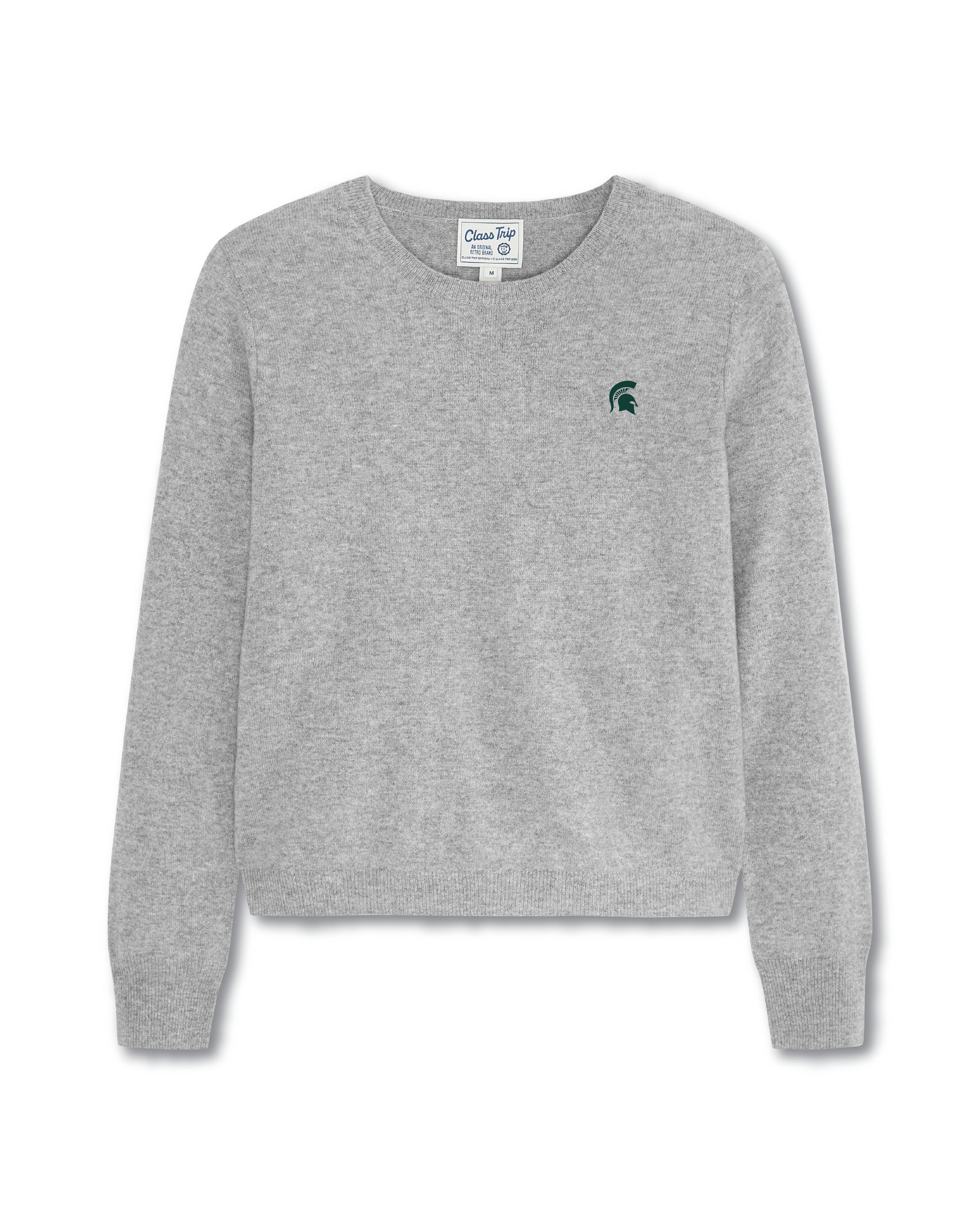 Michigan State Women’s Cashmere Crewneck Sweater