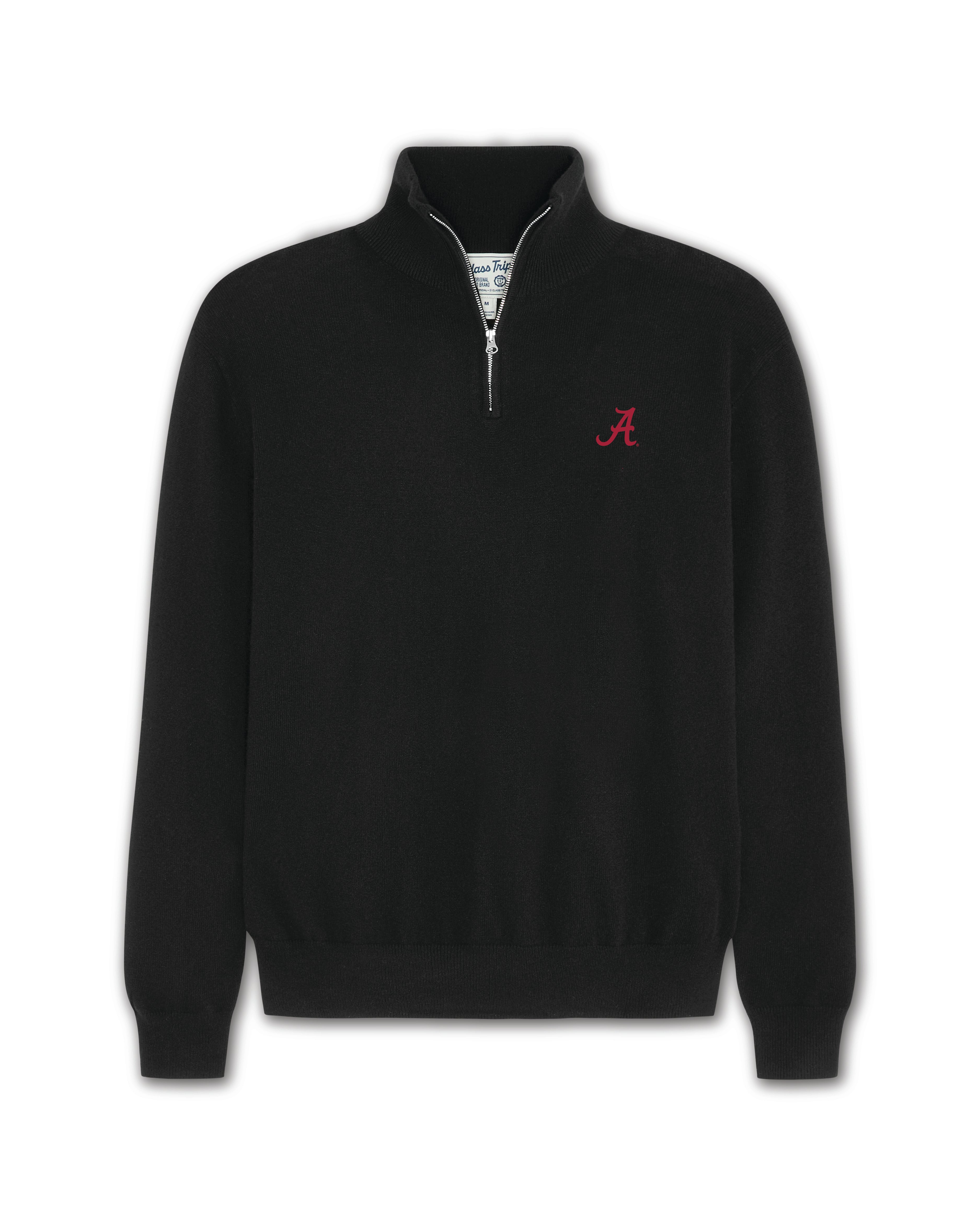 Alabama Men’s Cashmere ¼ Zip Sweater