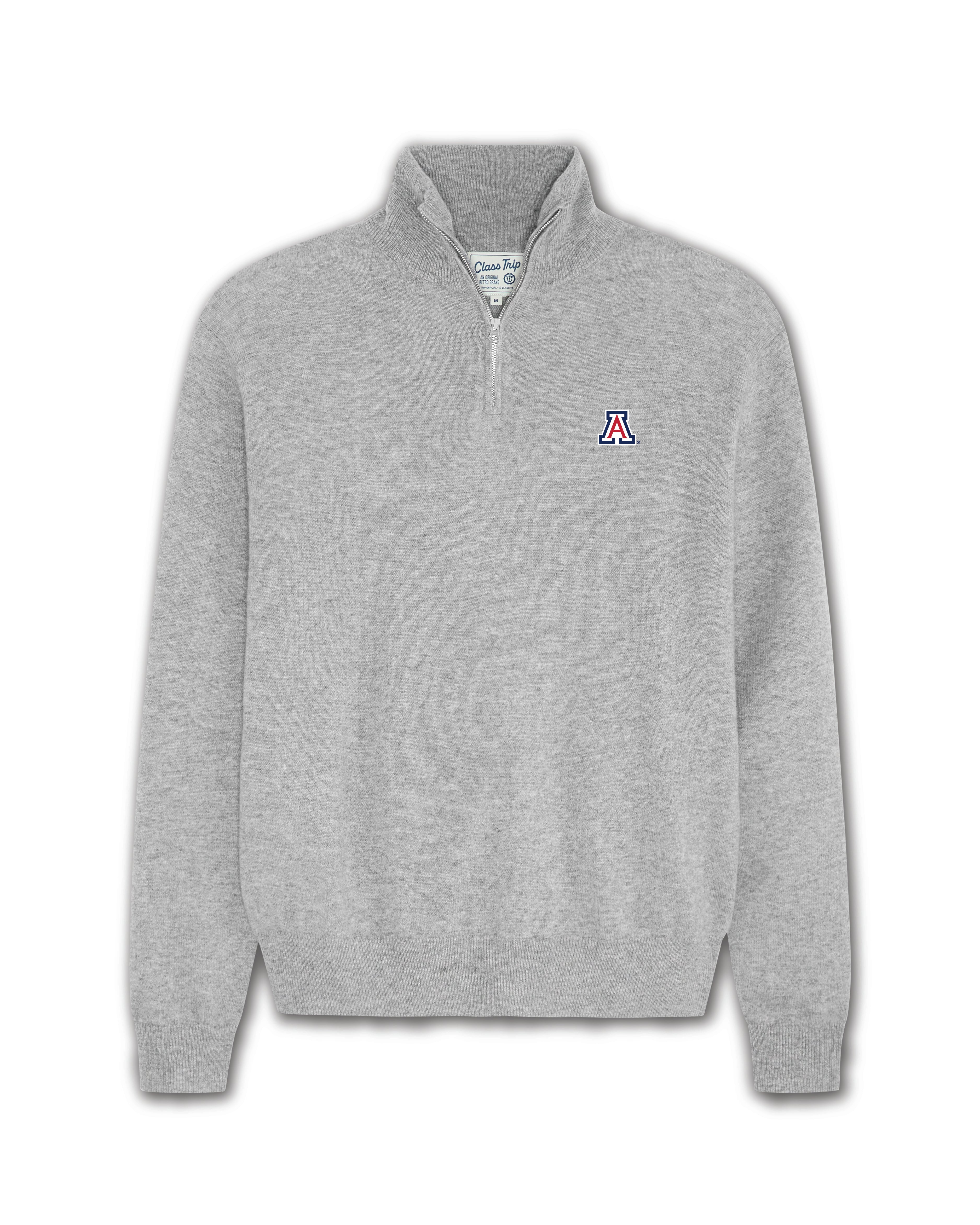 Arizona Men’s Cashmere ¼ Zip Sweater