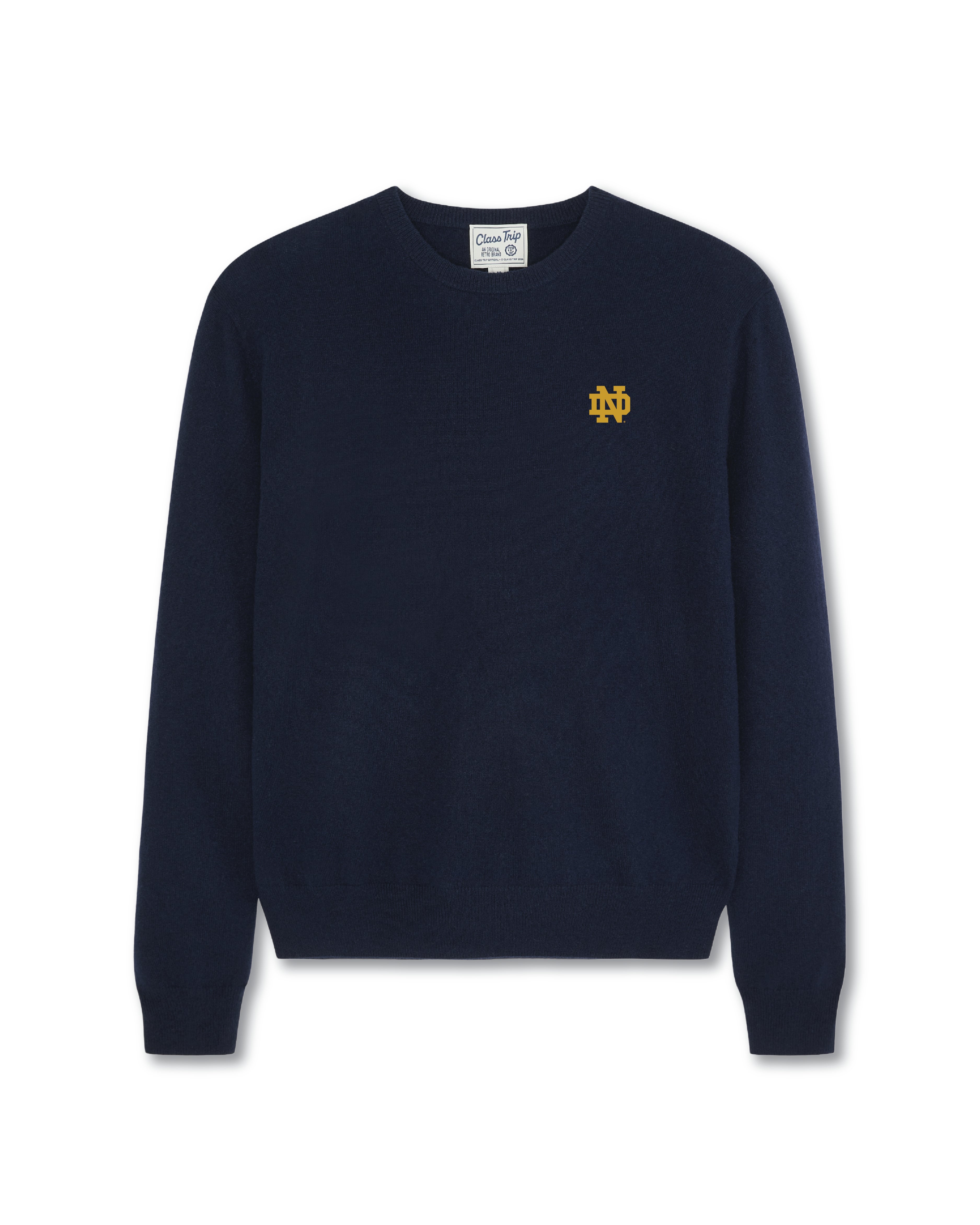 Notre Dame Men's Made in UK Crewneck Cashmere Sweater