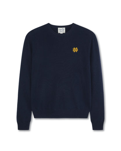 Notre Dame Men's Made in UK Crewneck Cashmere Sweater