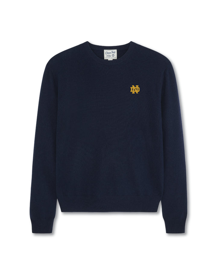Notre Dame Men's Made in UK Crewneck Cashmere Sweater