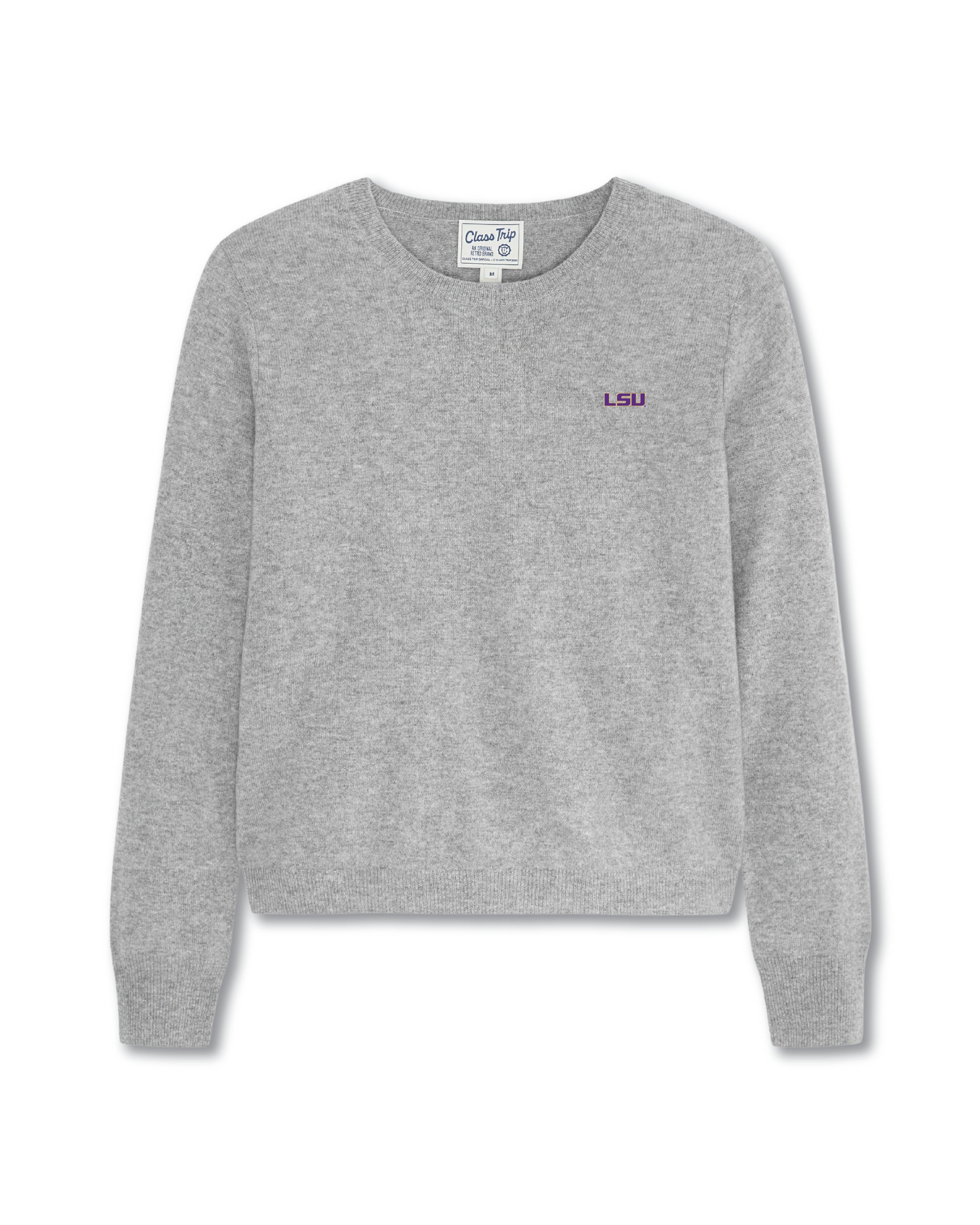 LSU Women’s Cashmere Crewneck Sweater