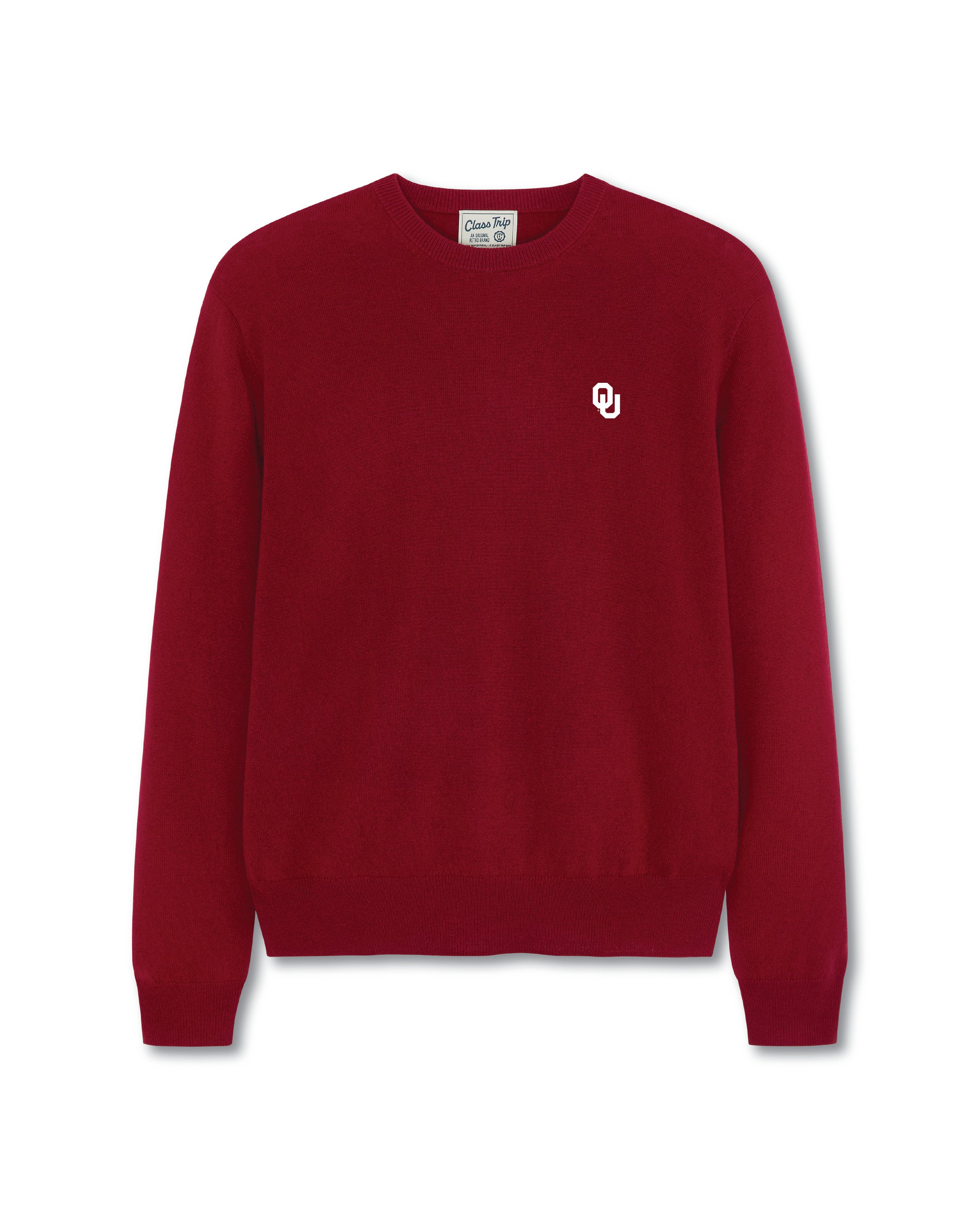 Oklahoma Men’s Cashmere Crewneck Sweater