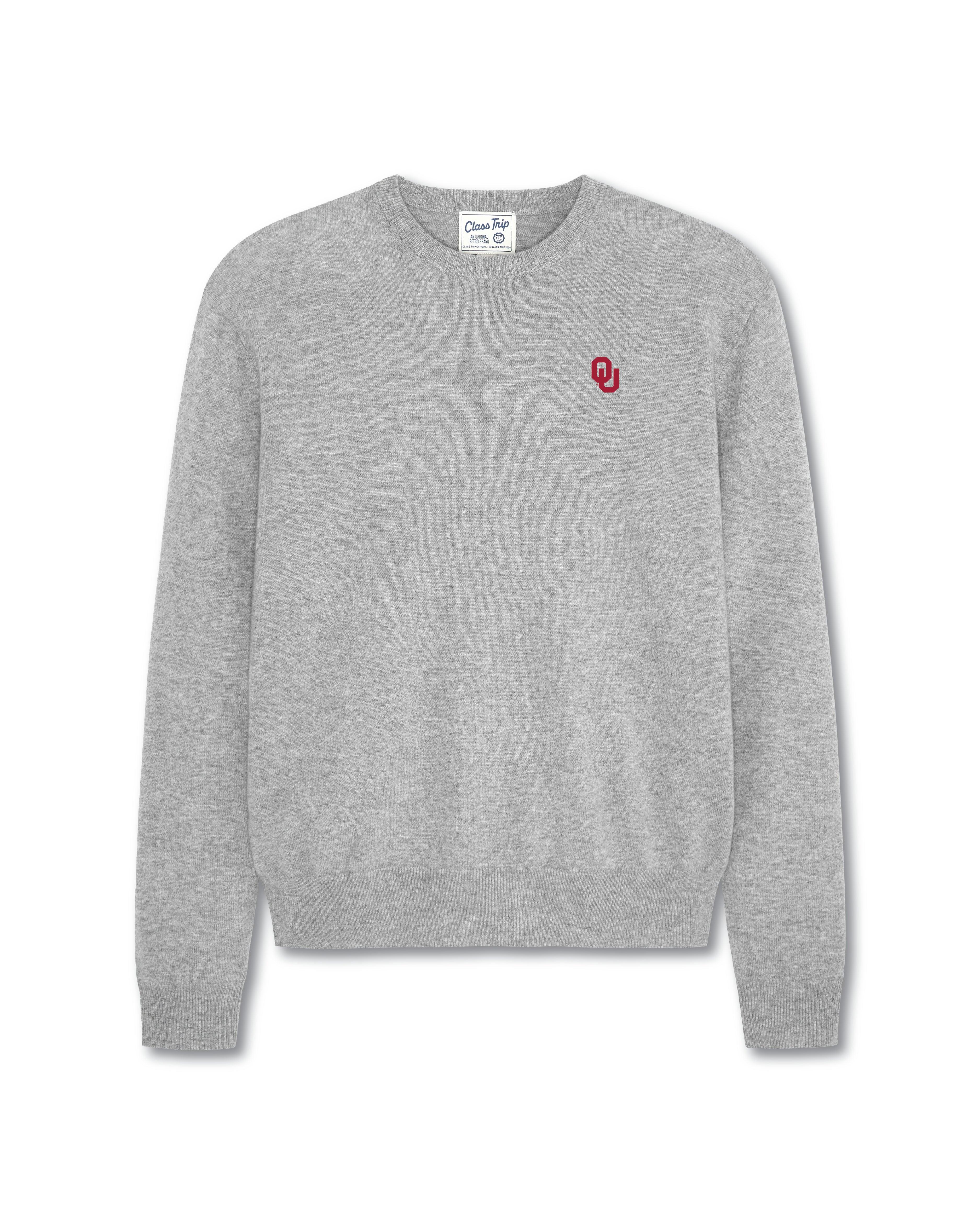 Oklahoma Men’s Cashmere Crewneck Sweater