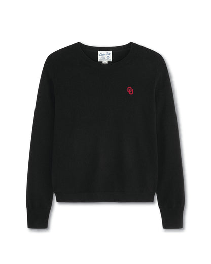 Oklahoma Women’s Cashmere Crewneck Sweater