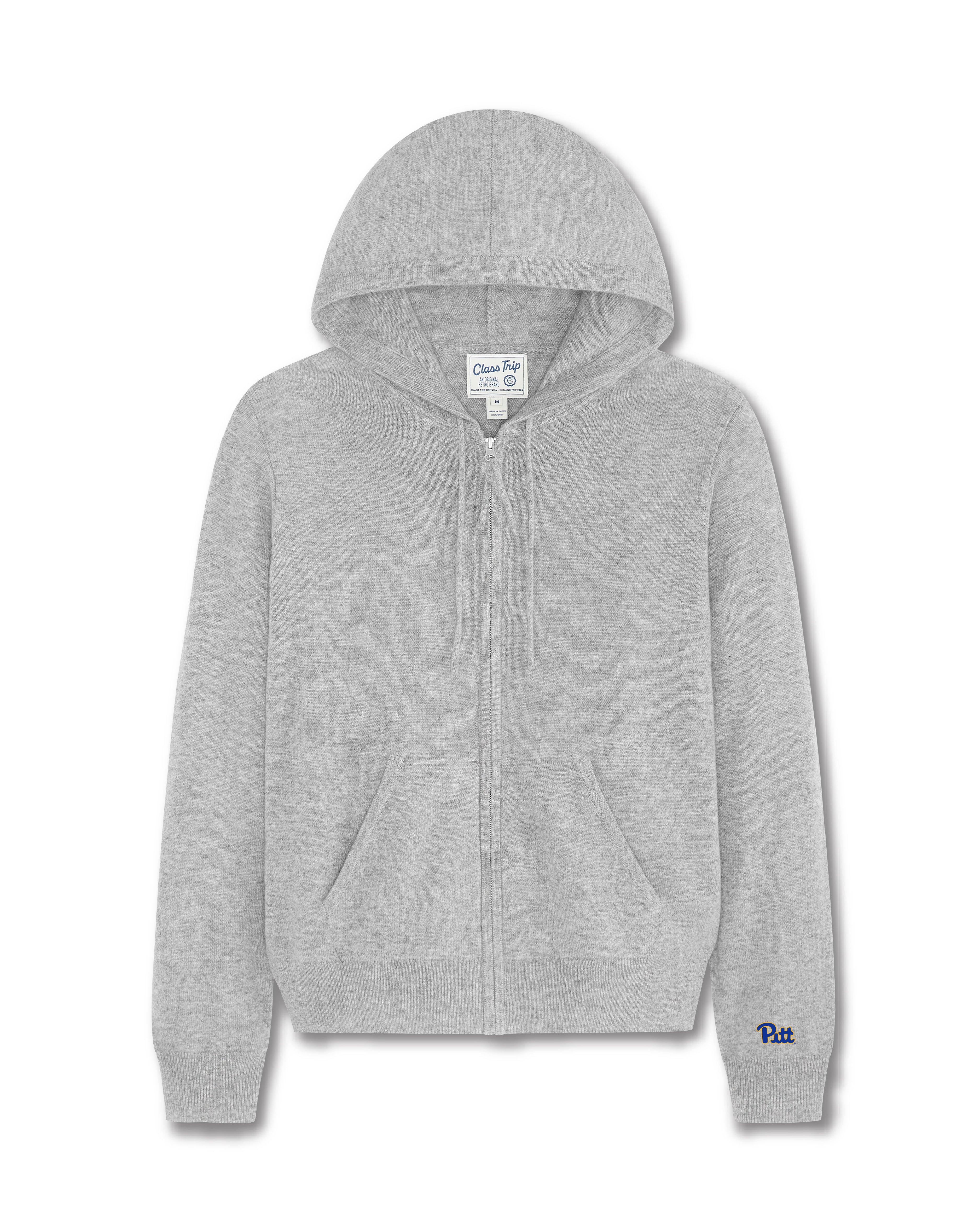 Pittsburg Women’s Cashmere Full Zip Hoodie Sweater