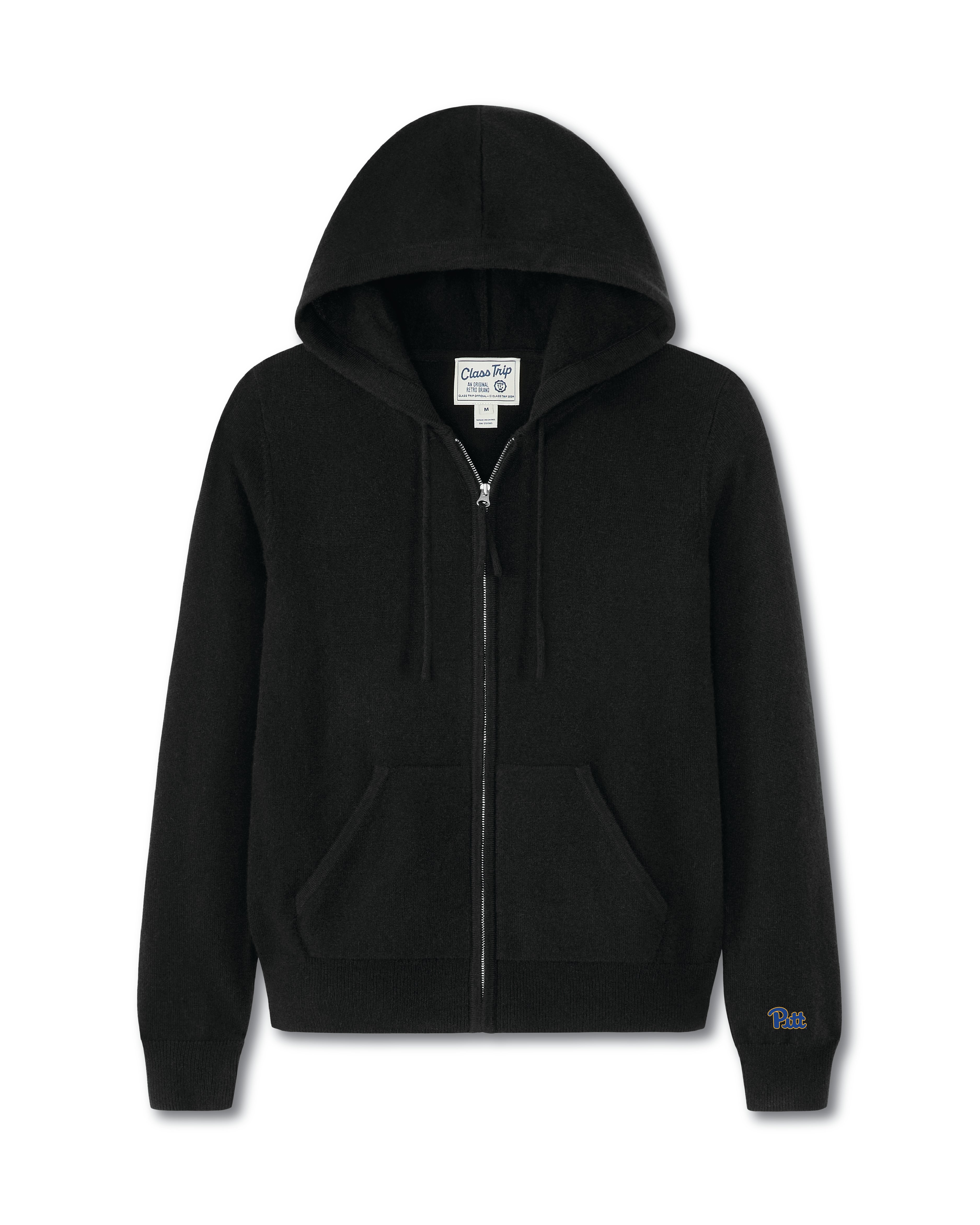Pittsburg Women’s Cashmere Full Zip Hoodie Sweater